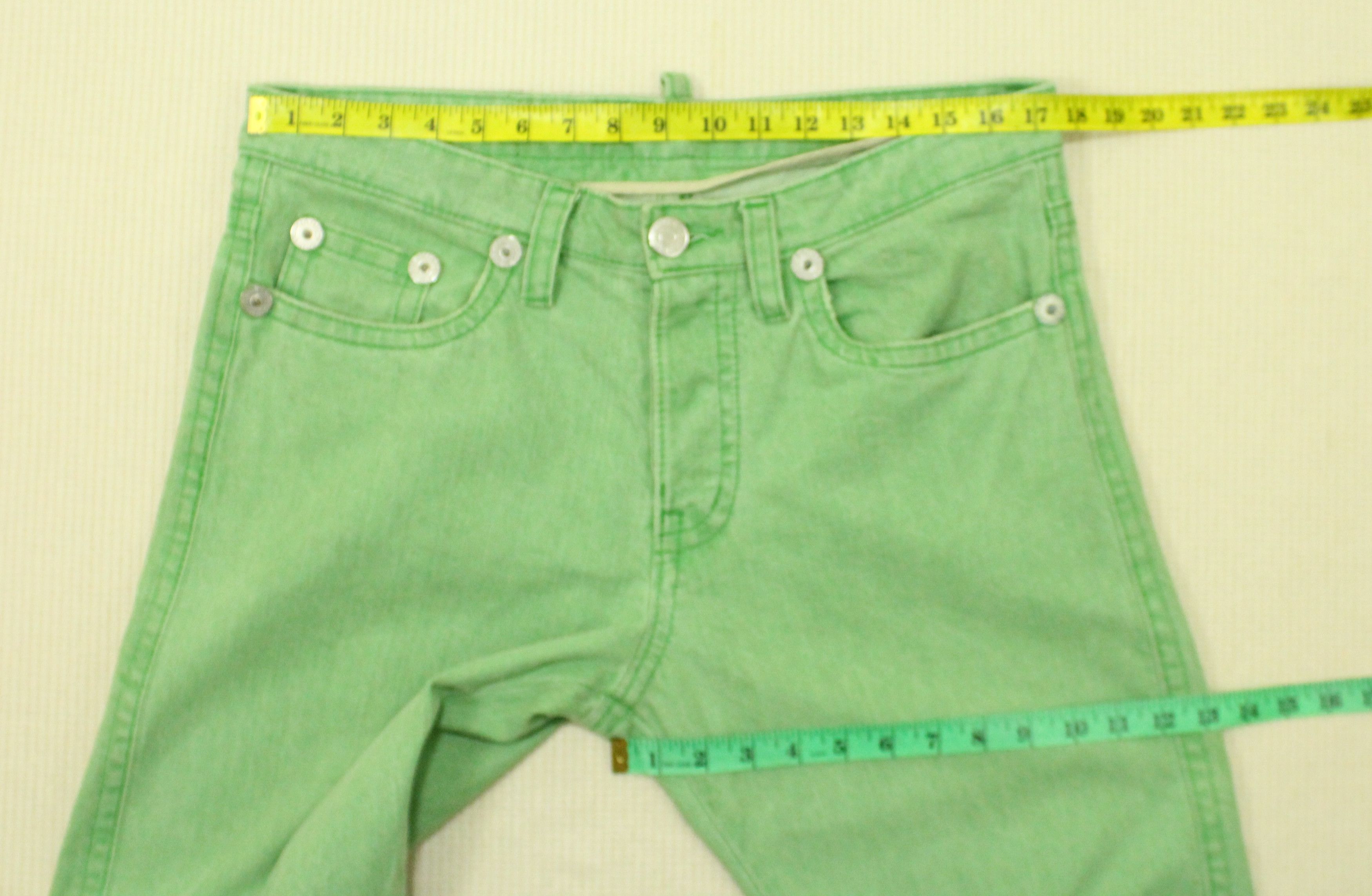 Dsquared2 DSQUARED2 Denim DCDC Jeans Green Denim Raver Skater Grunge Size US 34 / EU 50 - 21 Thumbnail