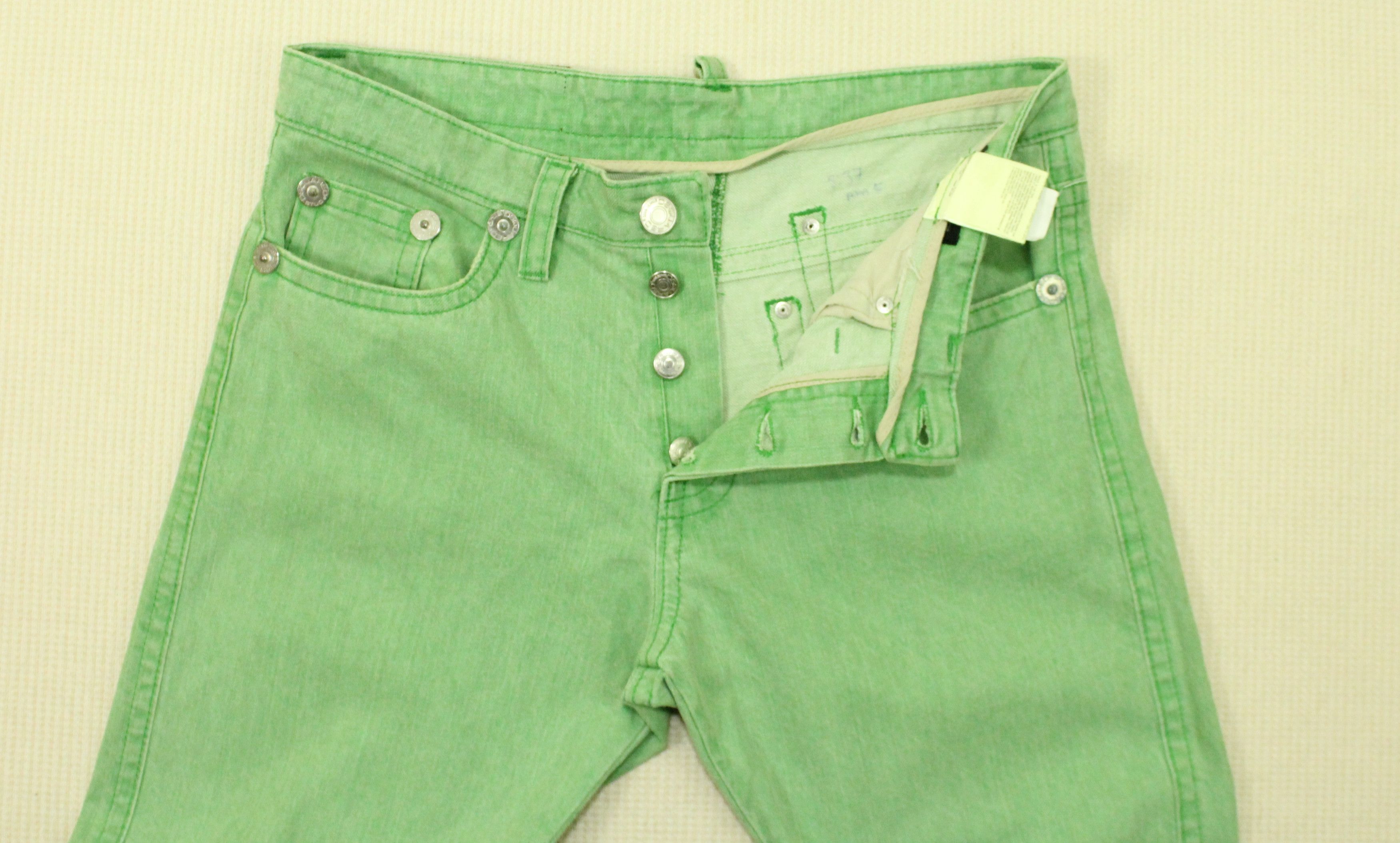 Dsquared2 DSQUARED2 Denim DCDC Jeans Green Denim Raver Skater Grunge Size US 34 / EU 50 - 13 Thumbnail