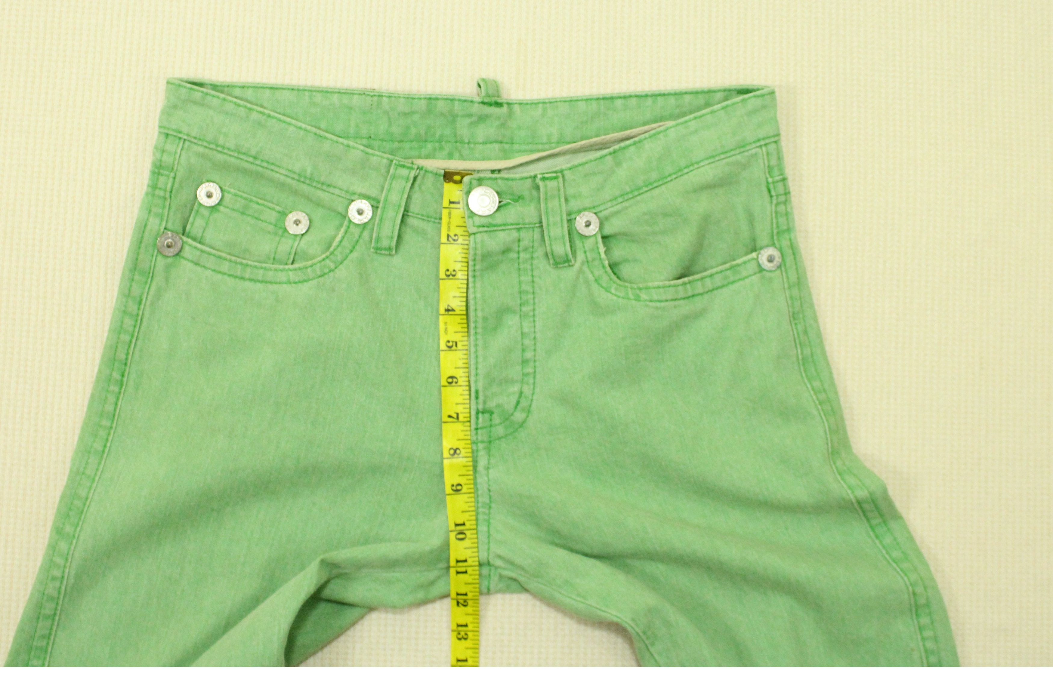 Dsquared2 DSQUARED2 Denim DCDC Jeans Green Denim Raver Skater Grunge Size US 34 / EU 50 - 22 Thumbnail