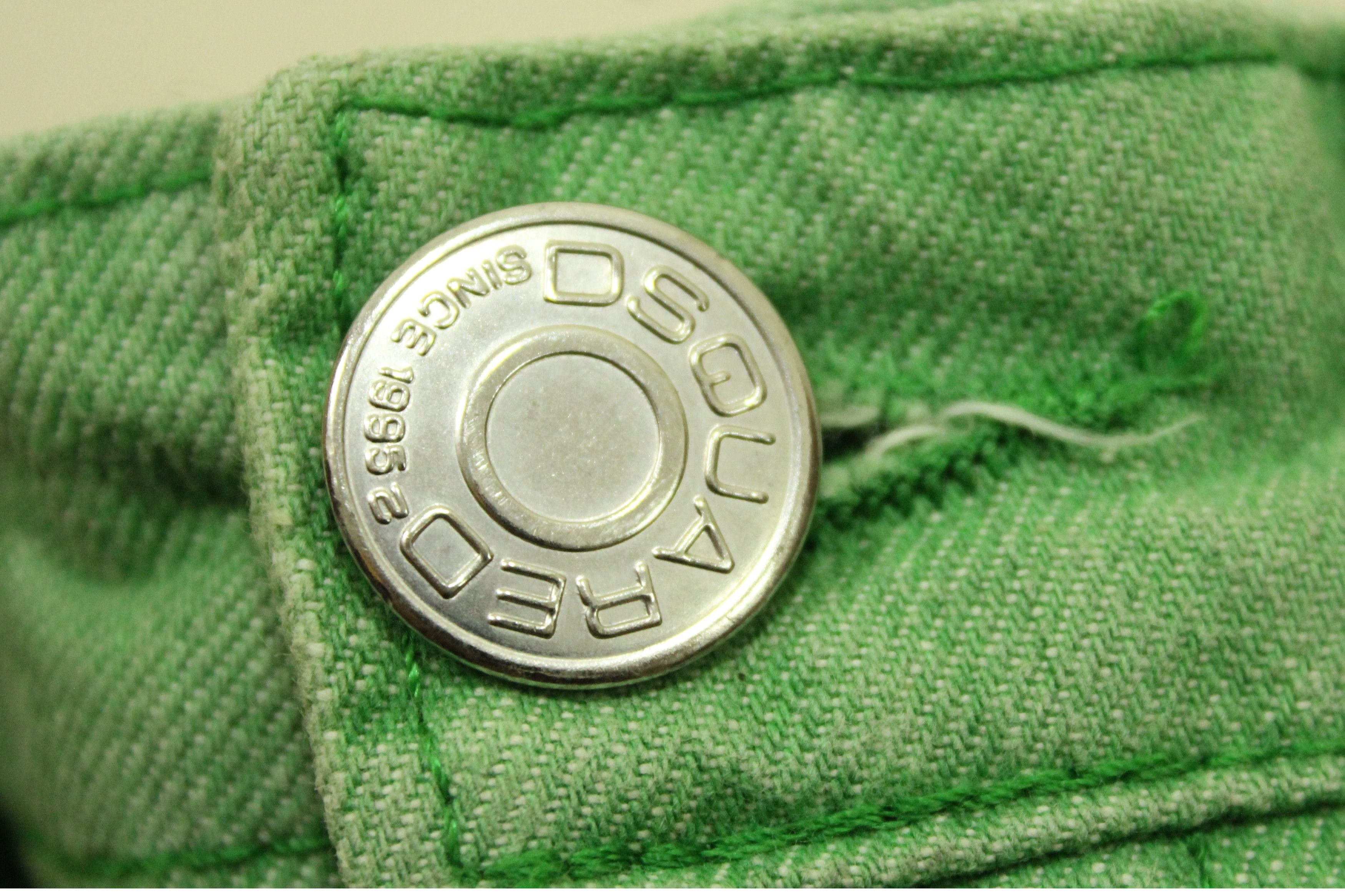 Dsquared2 DSQUARED2 Denim DCDC Jeans Green Denim Raver Skater Grunge Size US 34 / EU 50 - 16 Thumbnail