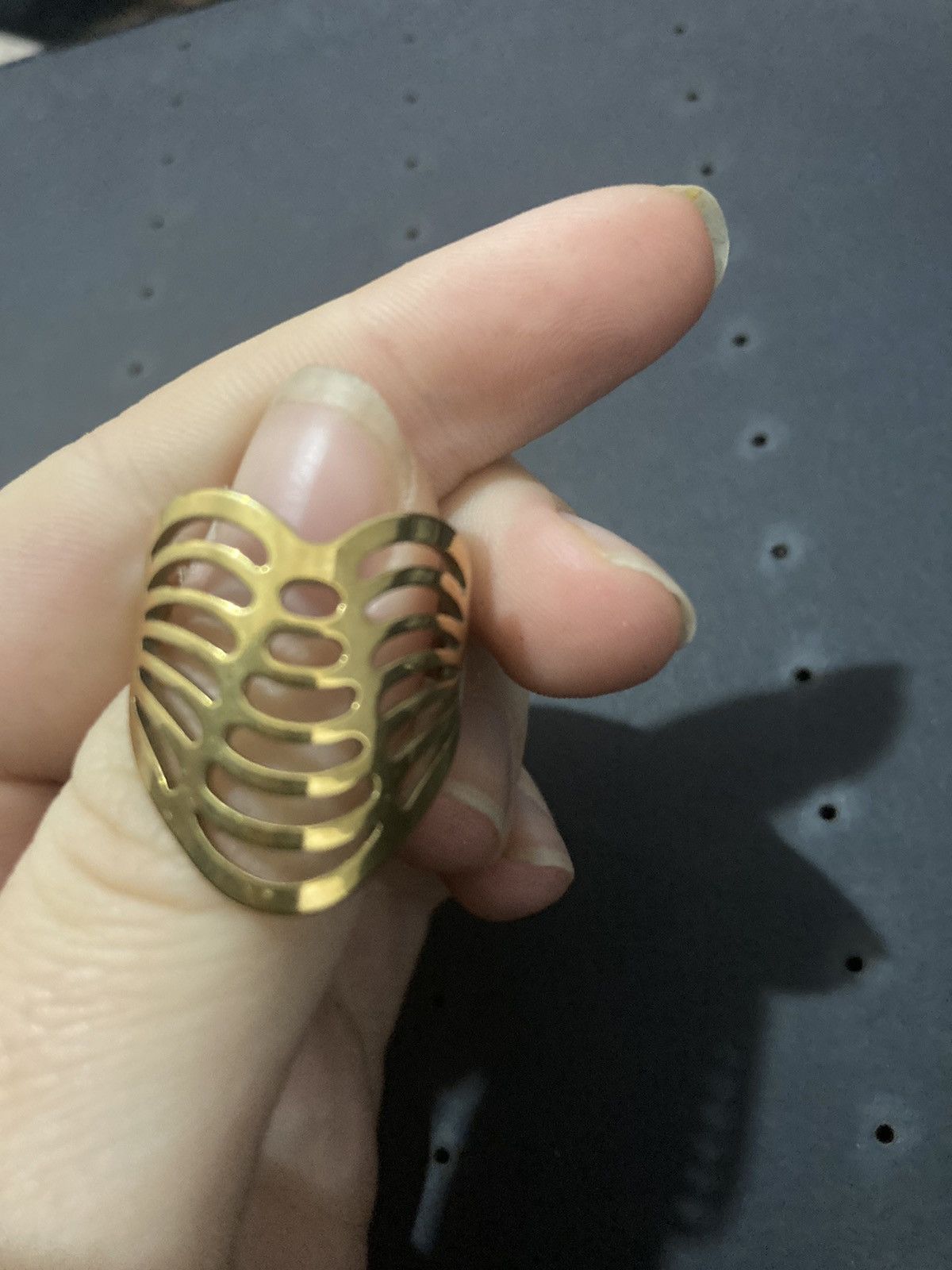 Jewelry Gold plated stainless steel intricately designed ring Size ONE SIZE - 1 Thumbnail