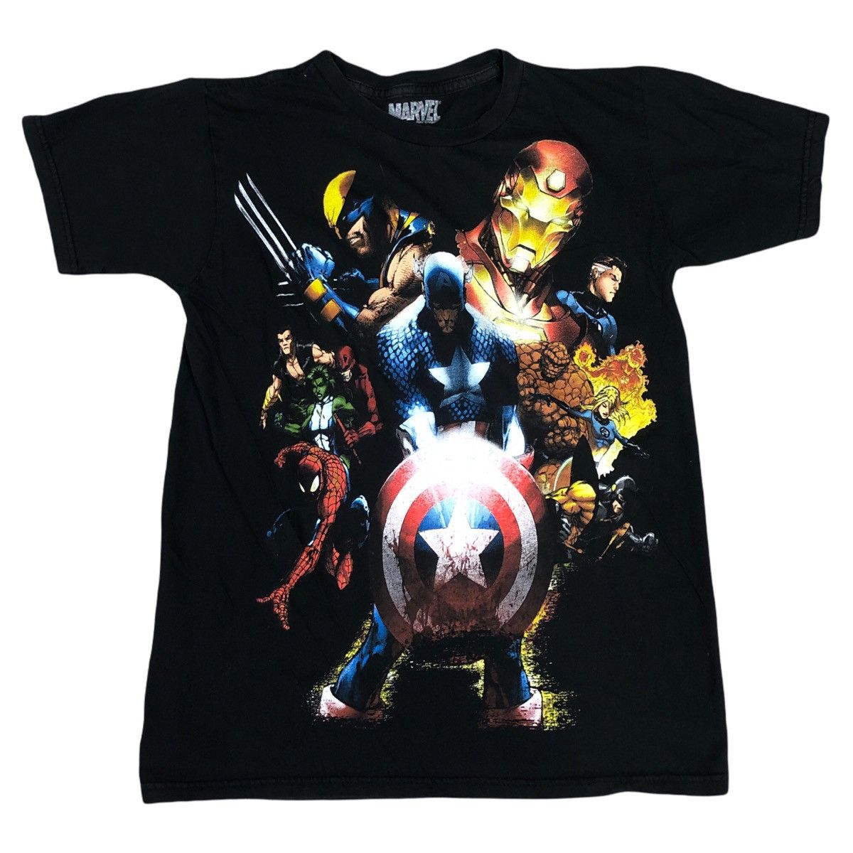 Marvel Comics × Other Marvel Mad Engine Avengers Black Shirt Adult Size Small Size US S / EU 44-46 / 1 - 1 Thumbnail
