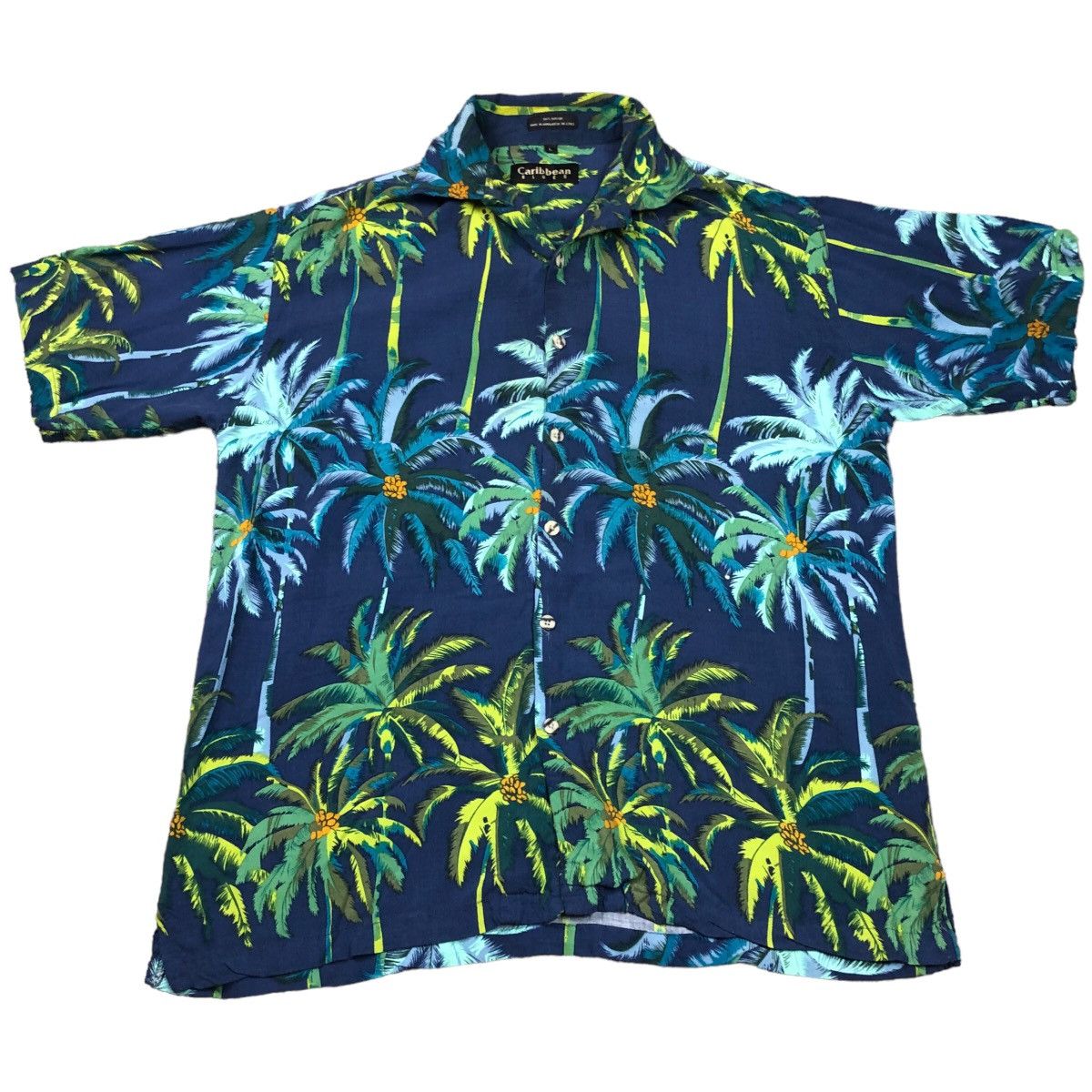 Other Caribbean Blues Tropical Palm Tree Hawaiian Shirt Adult L Size US L / EU 52-54 / 3 - 1 Thumbnail