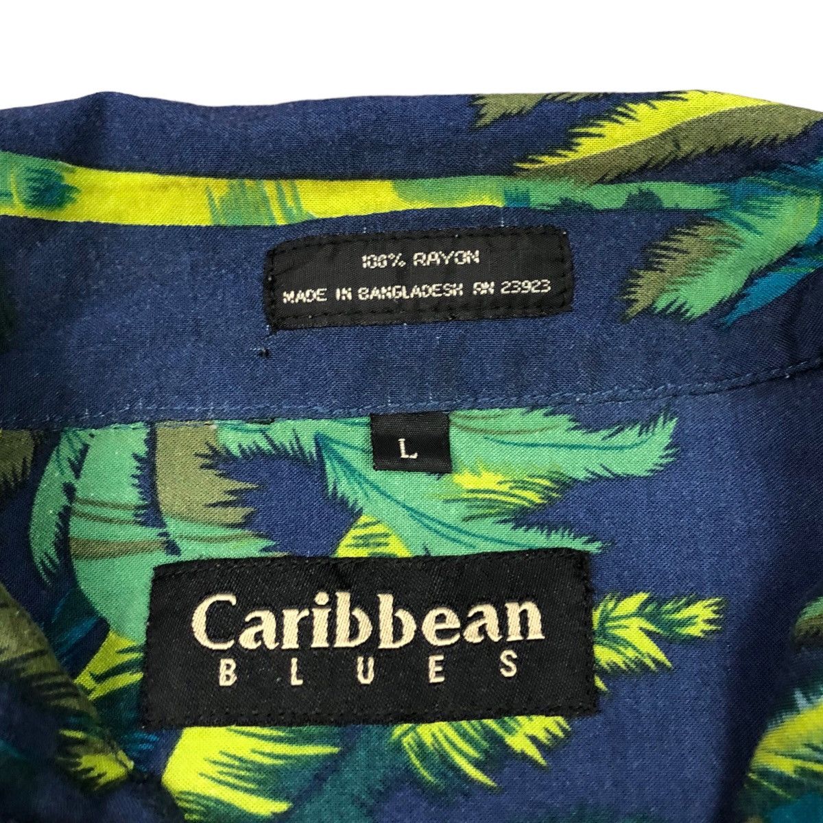 Other Caribbean Blues Tropical Palm Tree Hawaiian Shirt Adult L Size US L / EU 52-54 / 3 - 2 Thumbnail