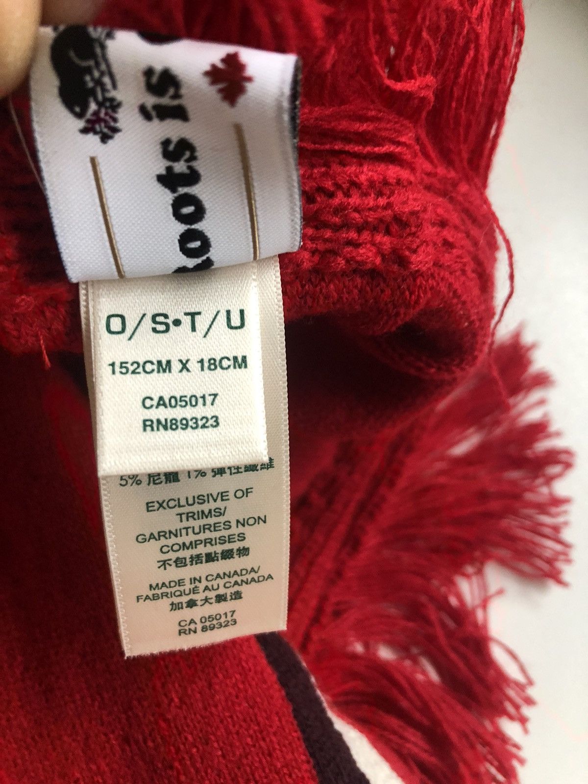 Roots Roots Canada Embroidered Patch Logo Scarf Size ONE SIZE - 8 Thumbnail