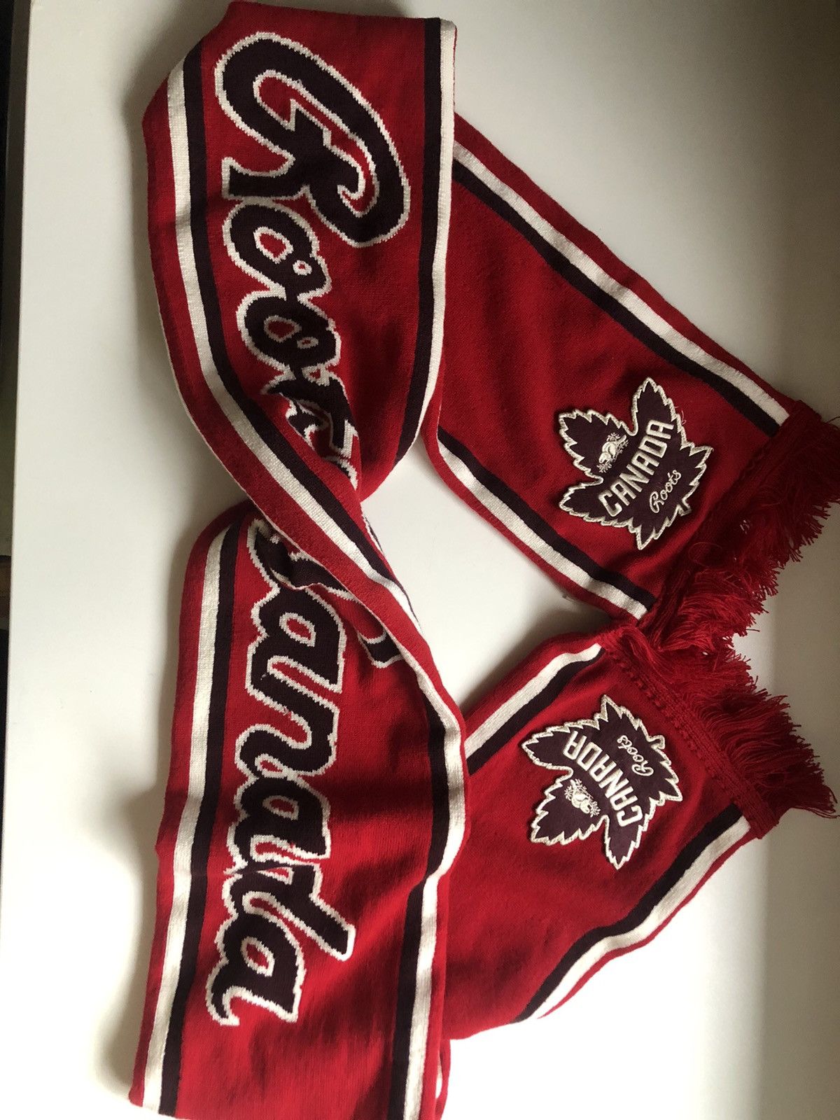 Roots Roots Canada Embroidered Patch Logo Scarf Size ONE SIZE - 3 Thumbnail