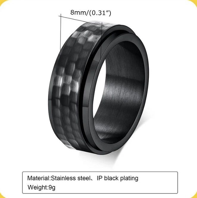 Other Hammered Style Spinner Ring Size ONE SIZE - 2 Thumbnail