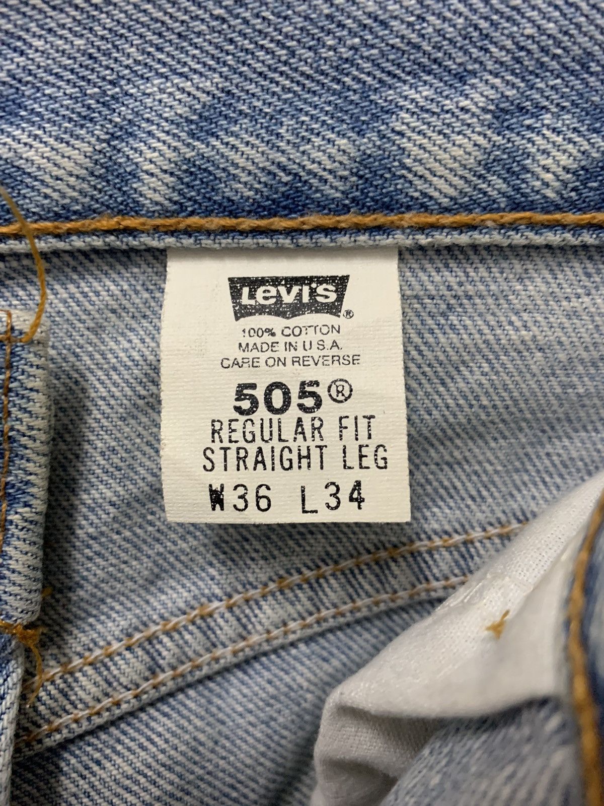 Levi's Vintage Levis 505 Jeans Size US 36 / EU 52 - 5 Thumbnail