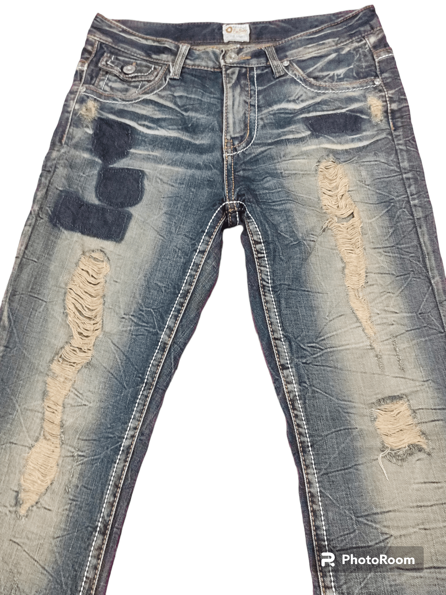 Japanese Brand Rare!! If Six Was Nine Style Distressed Flare Jeans Size US 30 / EU 46 - 4 Thumbnail