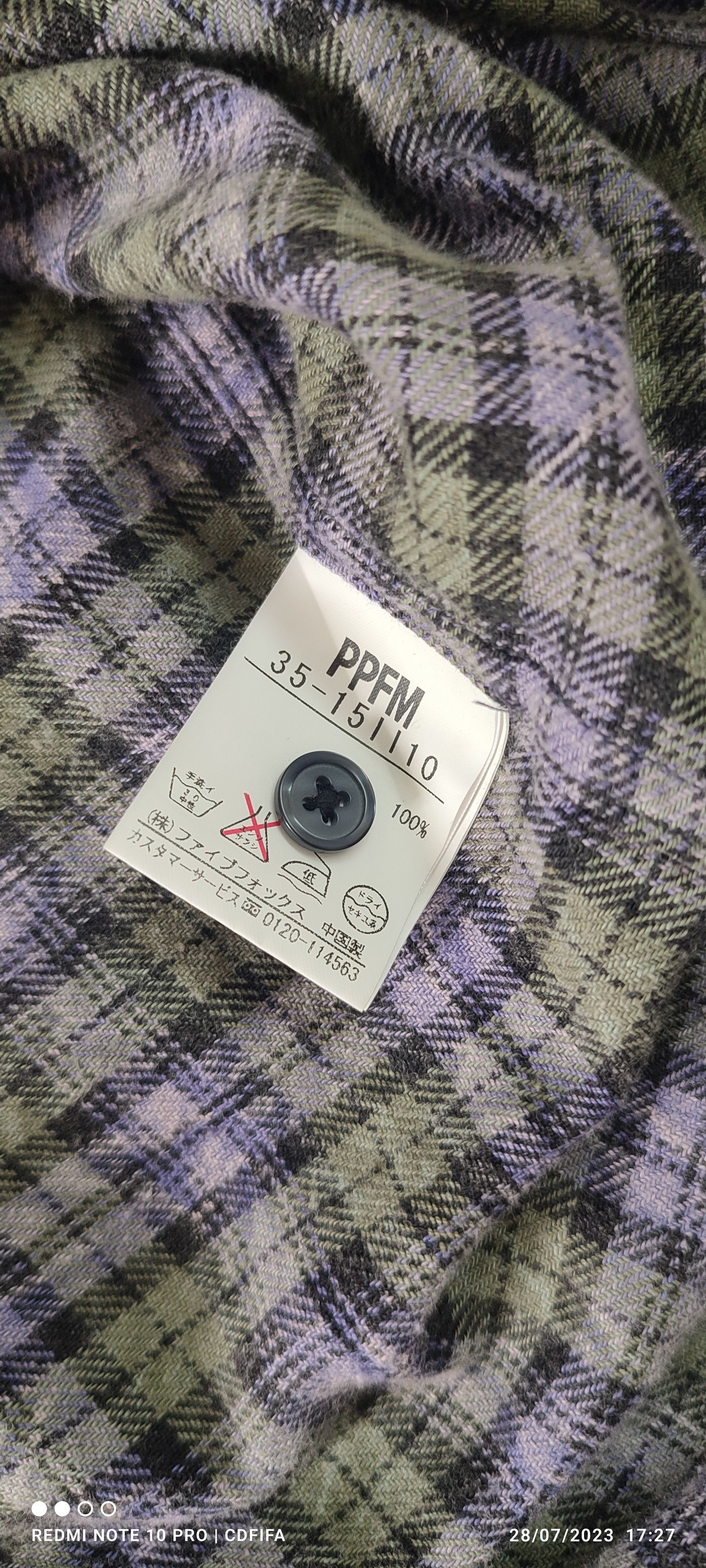 PPFM 💥Punk💥PPFM Buttons Up Checkered Flannel Shirt Size US M / EU 48-50 / 2 - 9 Thumbnail