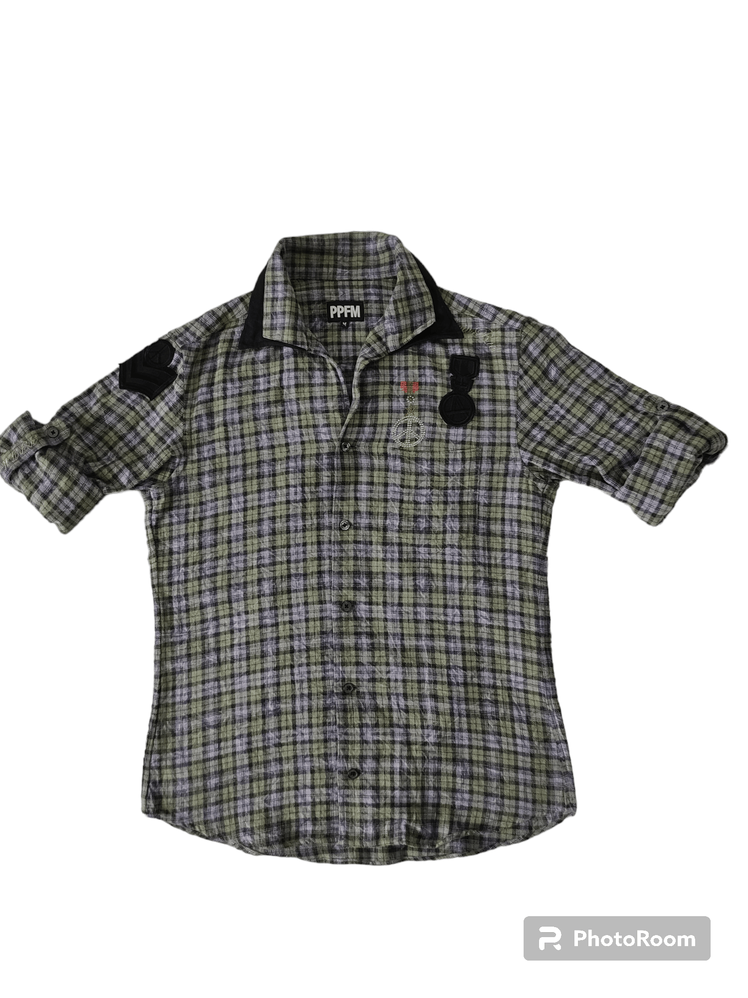 PPFM 💥Punk💥PPFM Buttons Up Checkered Flannel Shirt Size US M / EU 48-50 / 2 - 3 Thumbnail