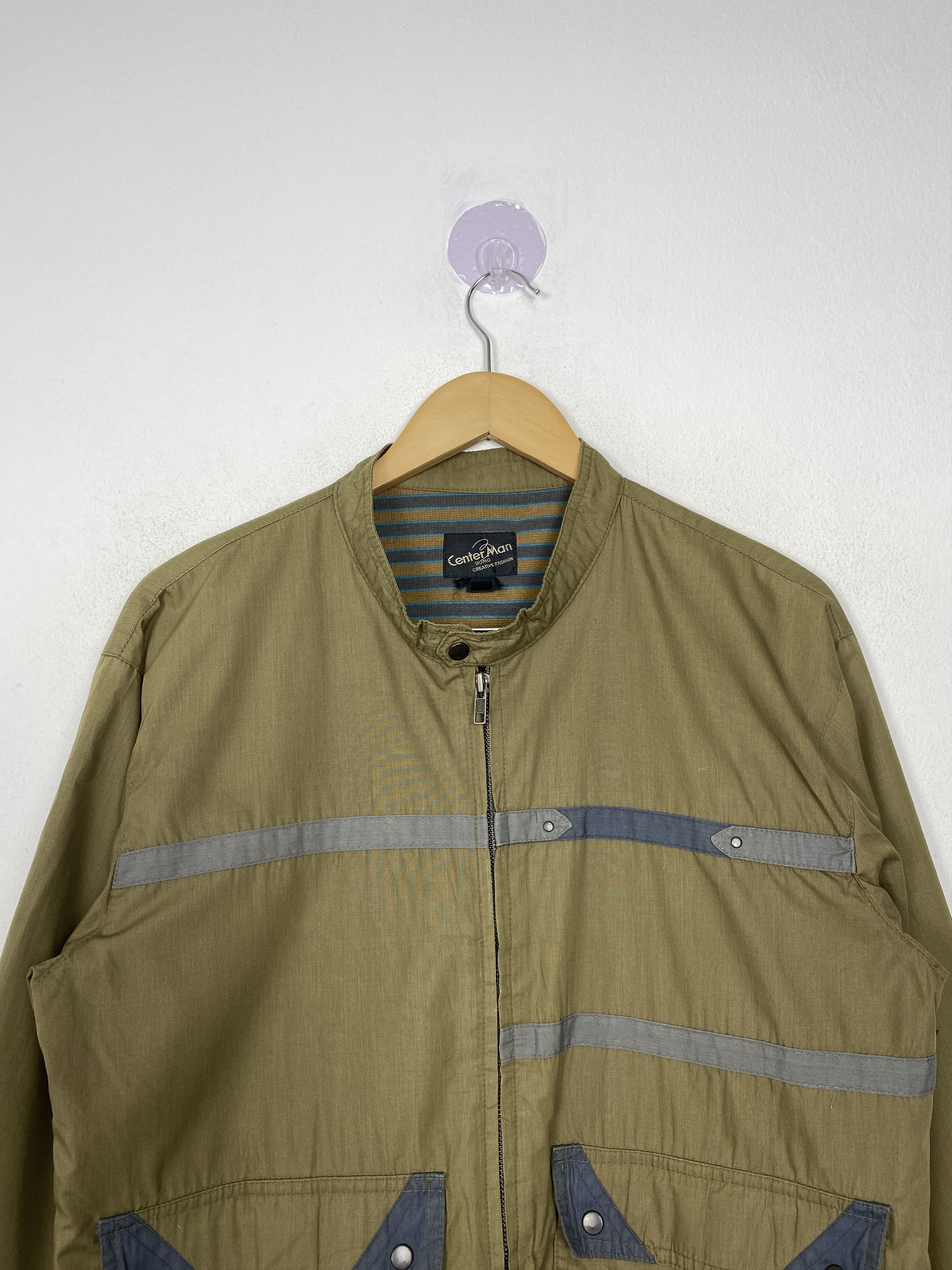 Japanese Brand Vintage CENTERMAN Zip Up Windbreaker TJ0217 Size US M / EU 48-50 / 2 - 2 Thumbnail