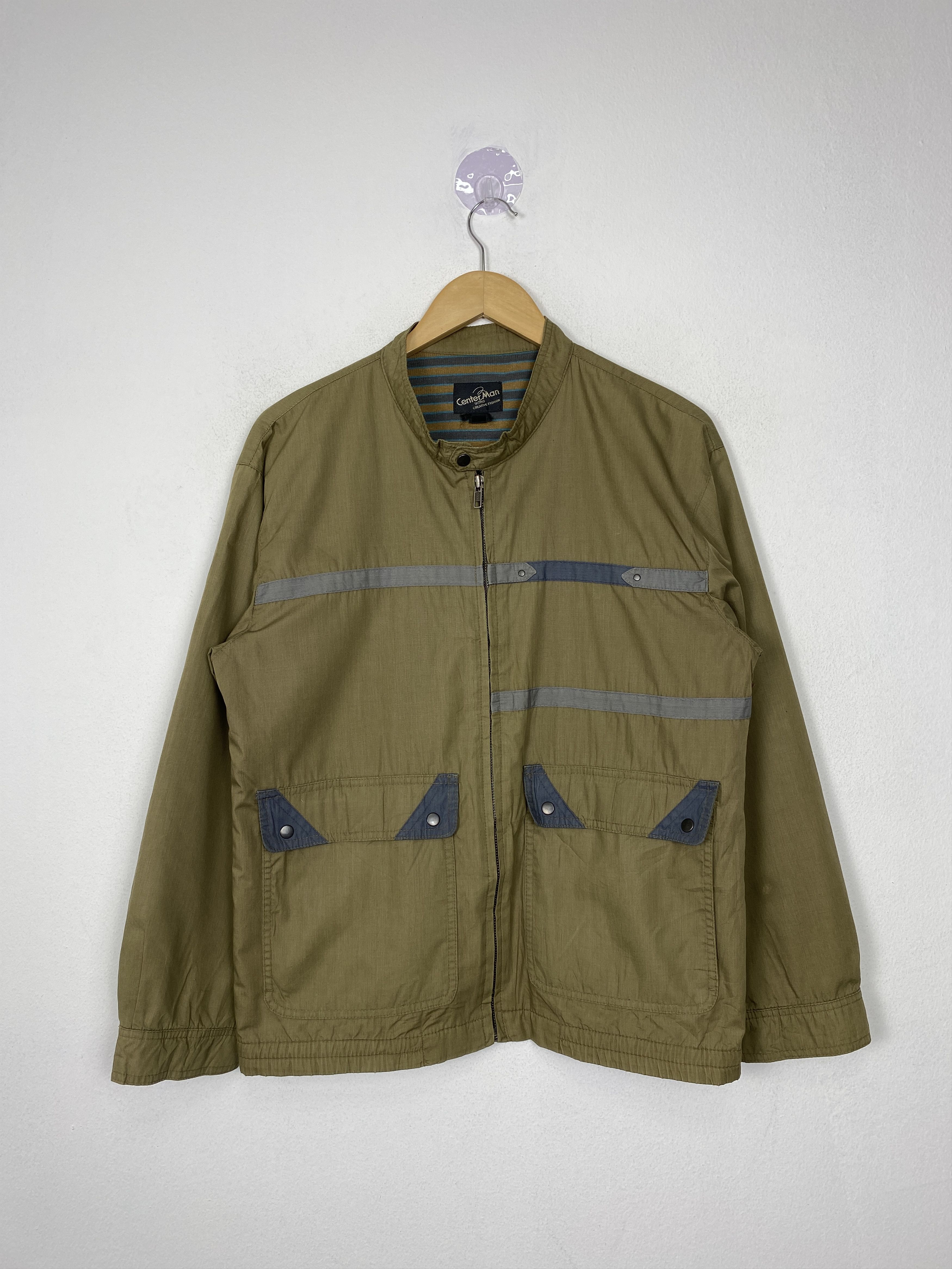 Japanese Brand Vintage CENTERMAN Zip Up Windbreaker TJ0217 Size US M / EU 48-50 / 2 - 1 Thumbnail