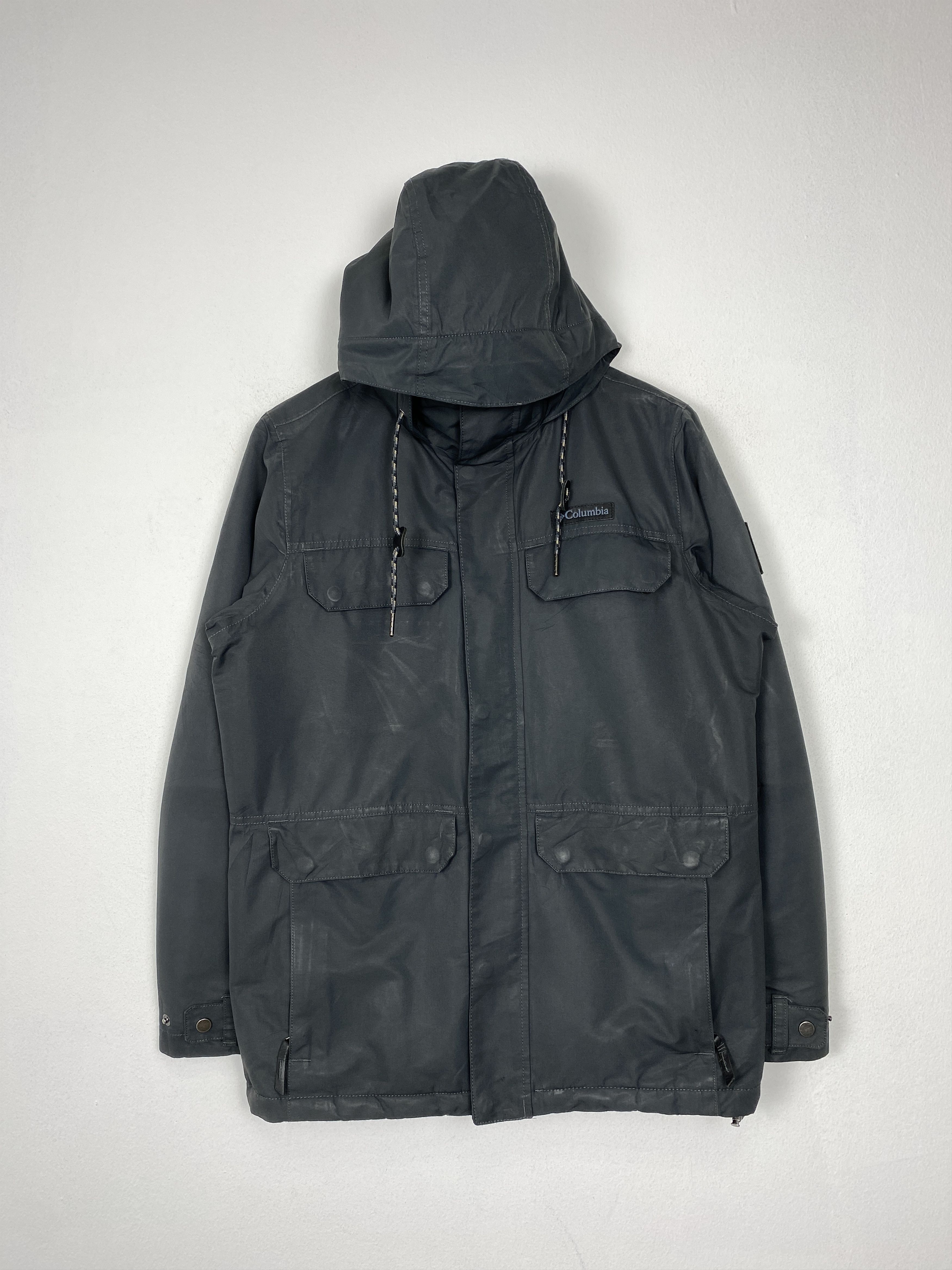Columbia Vintage COLUMBIA Hoodie Multi Pocket Plain Canvas Jacket Size US M / EU 48-50 / 2 - 1 Thumbnail