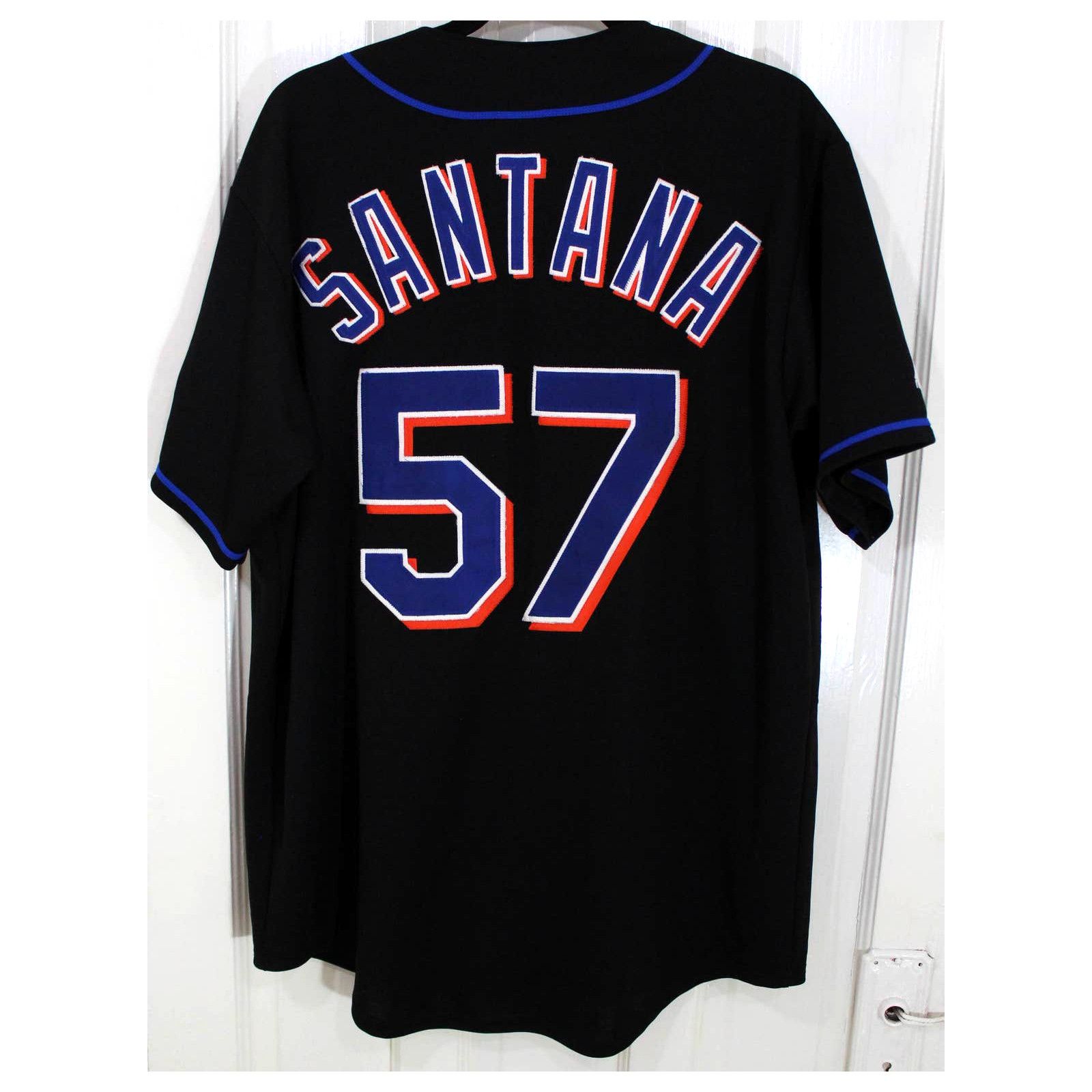Majestic JOHAN SANTANA 57 New York Mets Jersey 48 NWT 2008 Shea