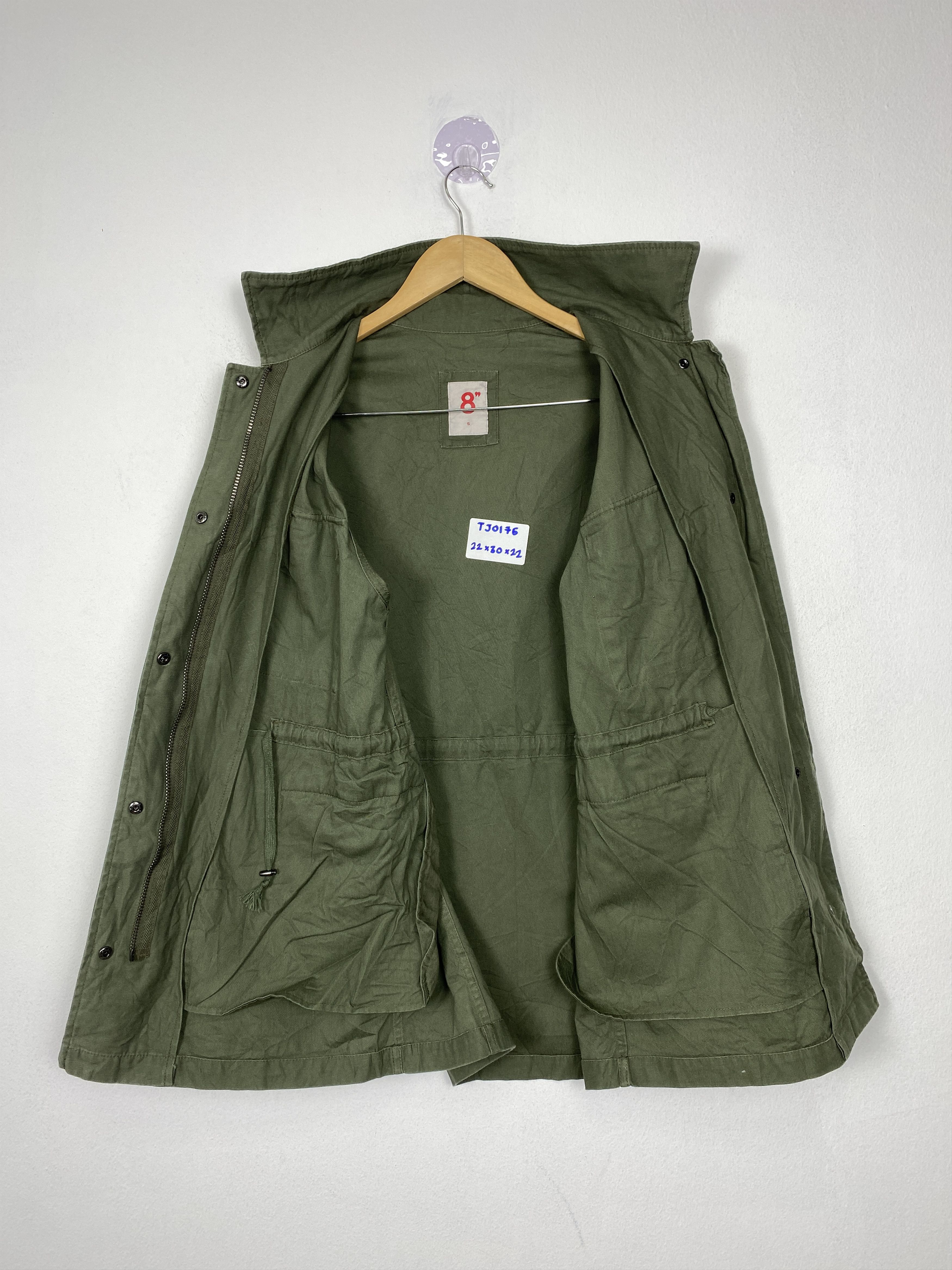 8 by YOOX Vintage Brand 8" Multi Pocket Zip Up Parka Jacket Size US S / EU 44-46 / 1 - 4 Thumbnail