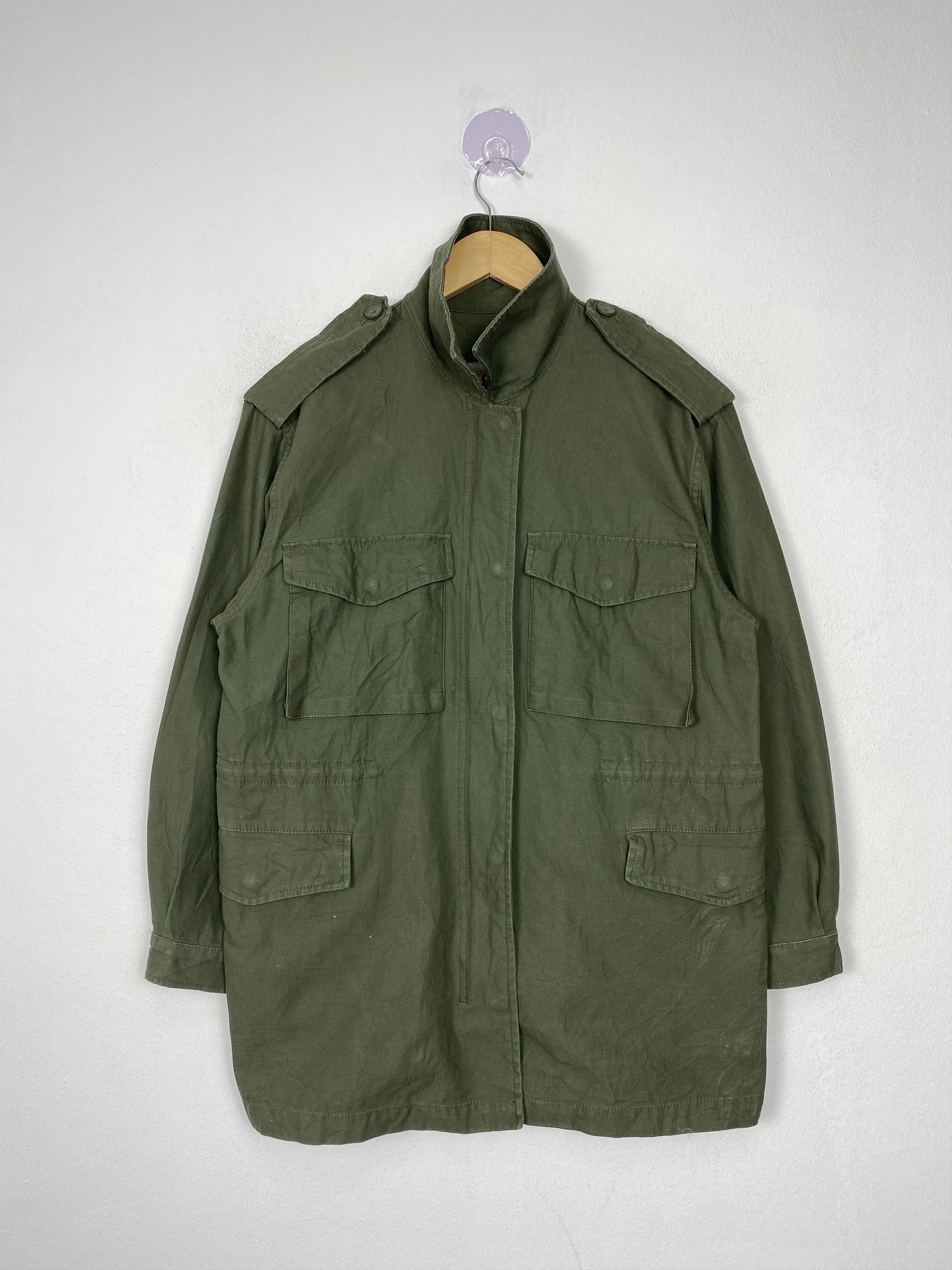 8 by YOOX Vintage Brand 8" Multi Pocket Zip Up Parka Jacket Size US S / EU 44-46 / 1 - 1 Thumbnail