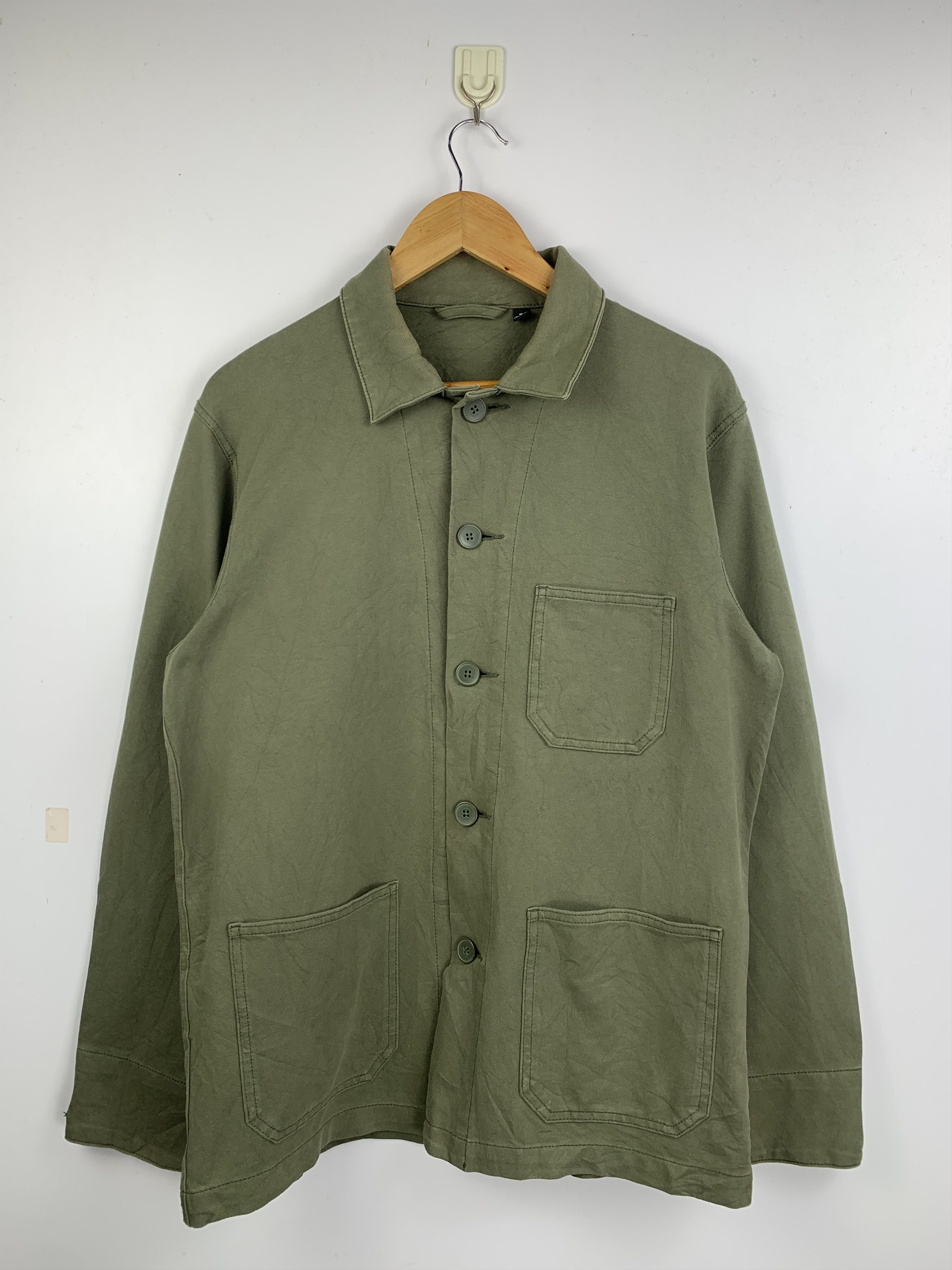 Japanese Brand Vintage UNIQLO Button Up Utility Light Jacket Size US M / EU 48-50 / 2 - 1 Thumbnail