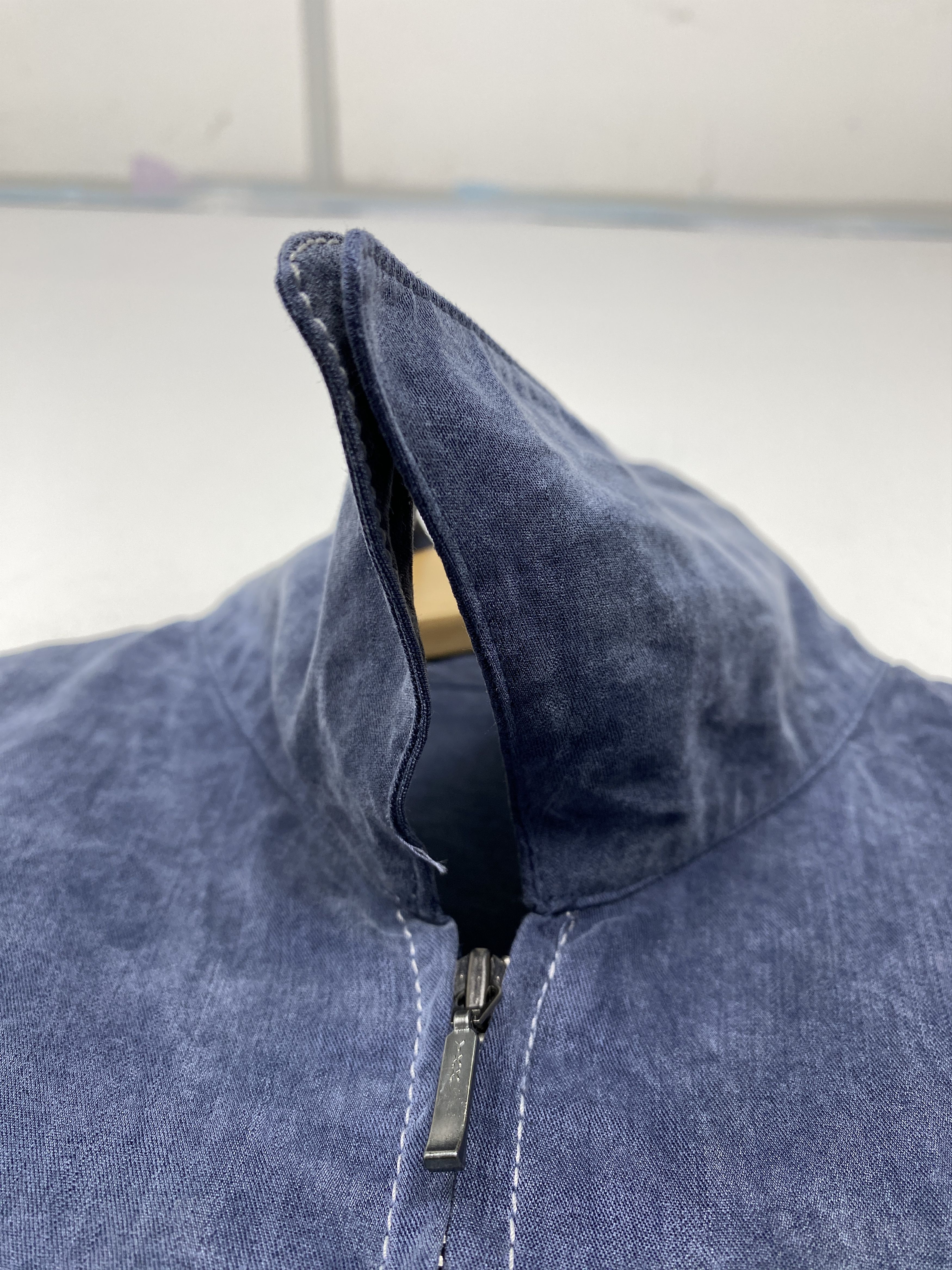 Japanese Brand Vintage Japanese Brand Zip Up Wool Strecth Shirt Size US M / EU 48-50 / 2 - 10 Thumbnail
