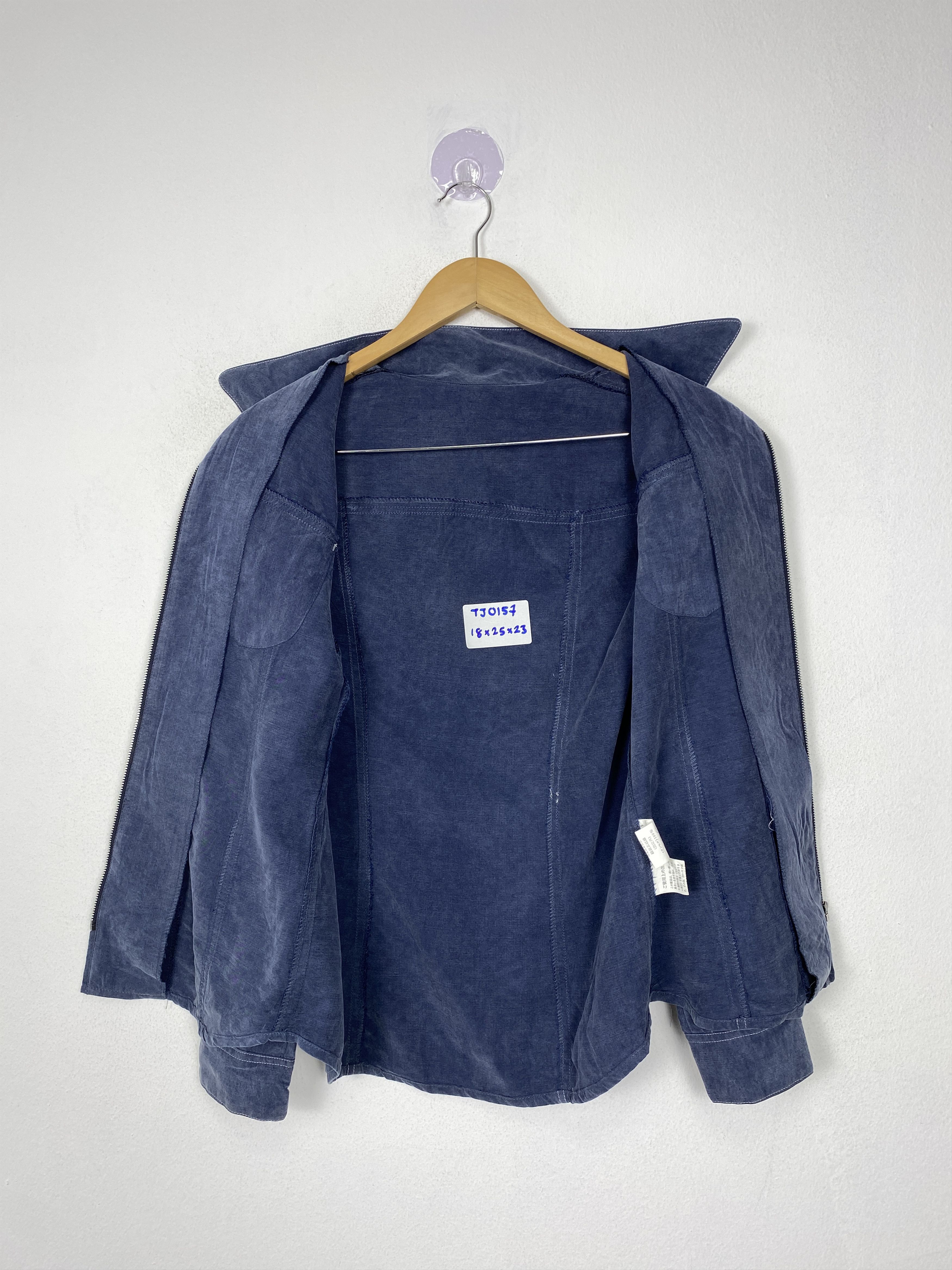 Japanese Brand Vintage Japanese Brand Zip Up Wool Strecth Shirt Size US M / EU 48-50 / 2 - 5 Thumbnail