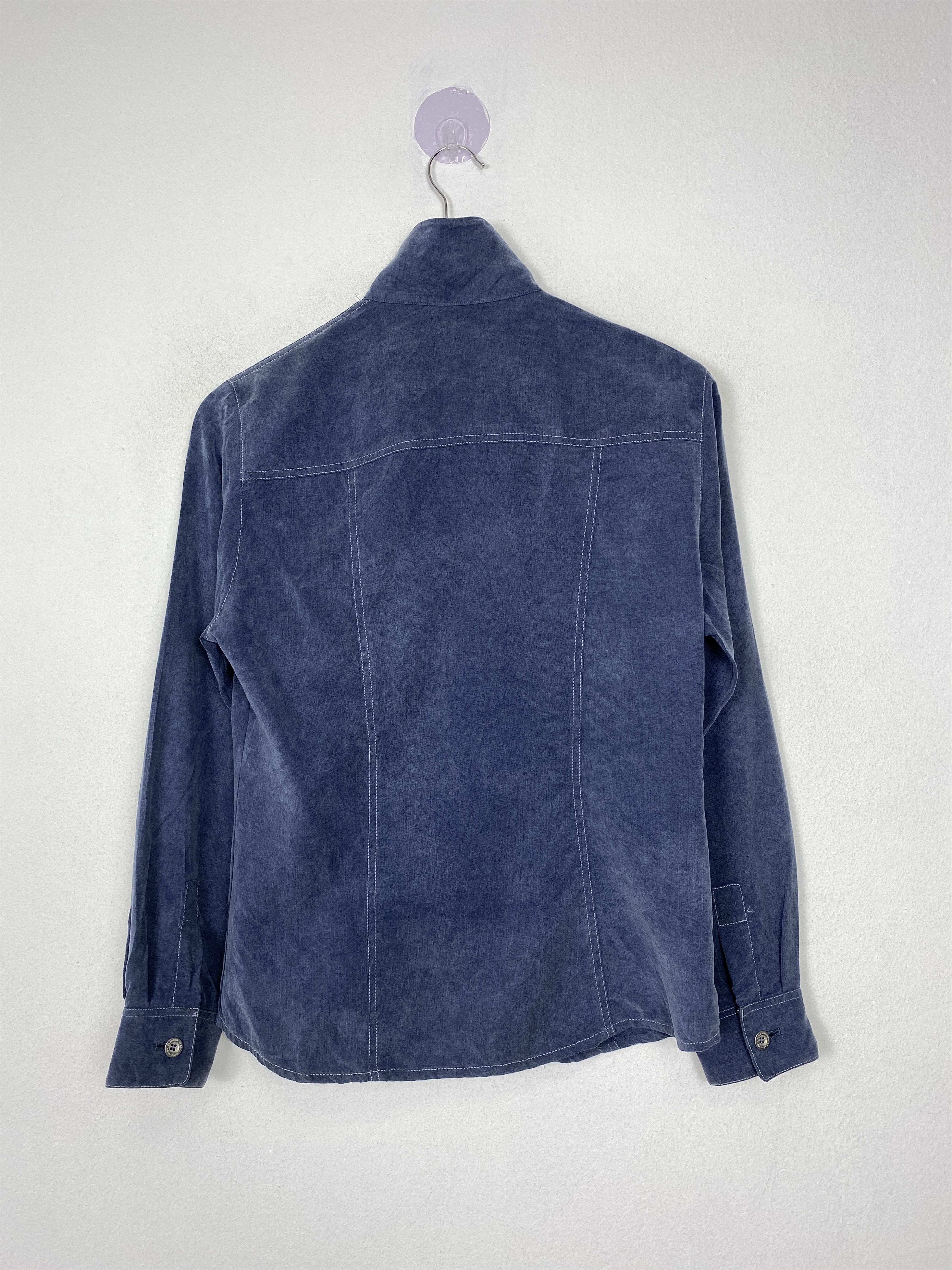 Japanese Brand Vintage Japanese Brand Zip Up Wool Strecth Shirt Size US M / EU 48-50 / 2 - 3 Thumbnail
