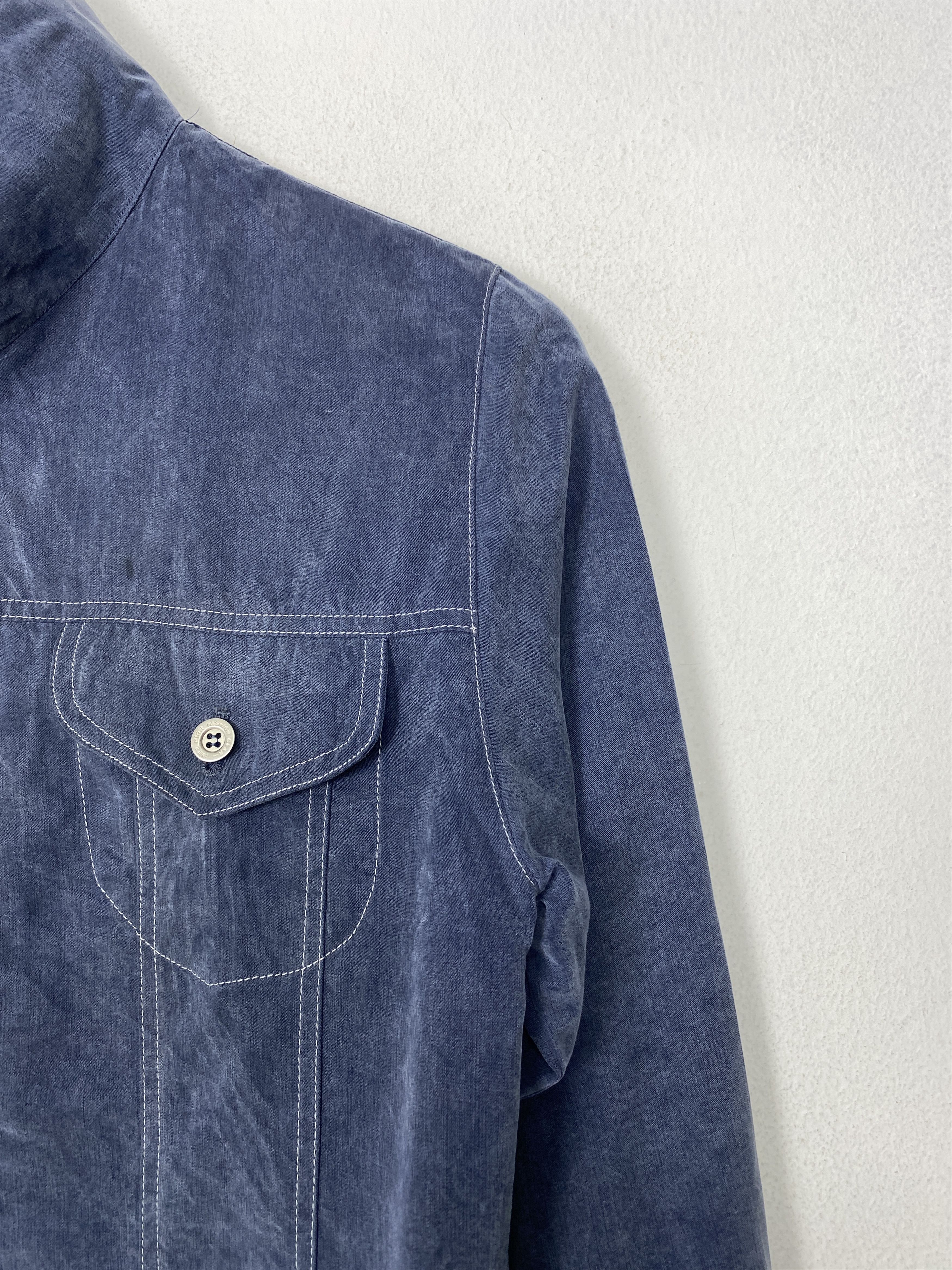 Japanese Brand Vintage Japanese Brand Zip Up Wool Strecth Shirt Size US M / EU 48-50 / 2 - 4 Thumbnail