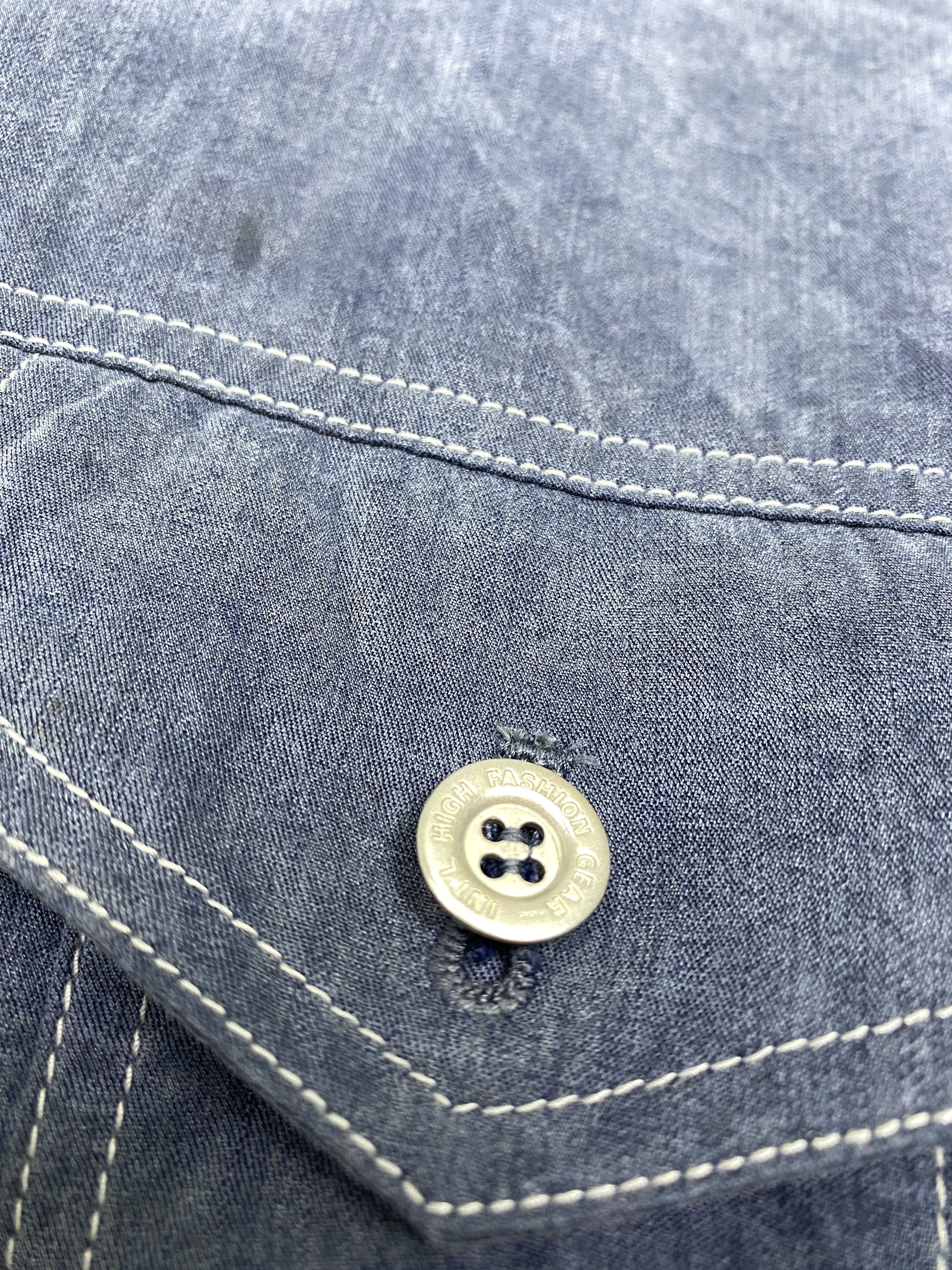 Japanese Brand Vintage Japanese Brand Zip Up Wool Strecth Shirt Size US M / EU 48-50 / 2 - 8 Thumbnail