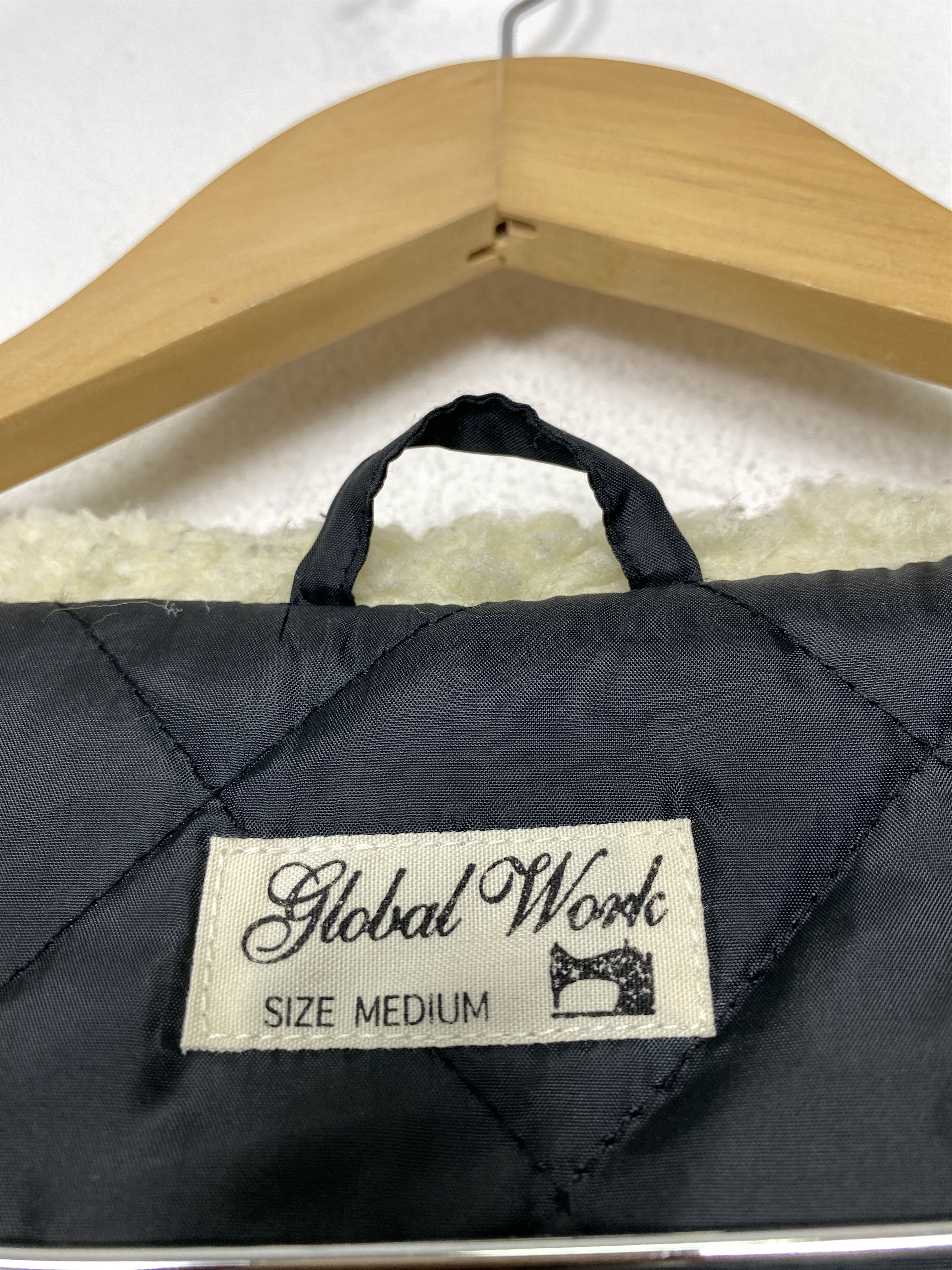 Global Work Vintage GLOBAL WORK Hoodie Zip Up Quilted Lining Jacket Size US M / EU 48-50 / 2 - 14 Thumbnail