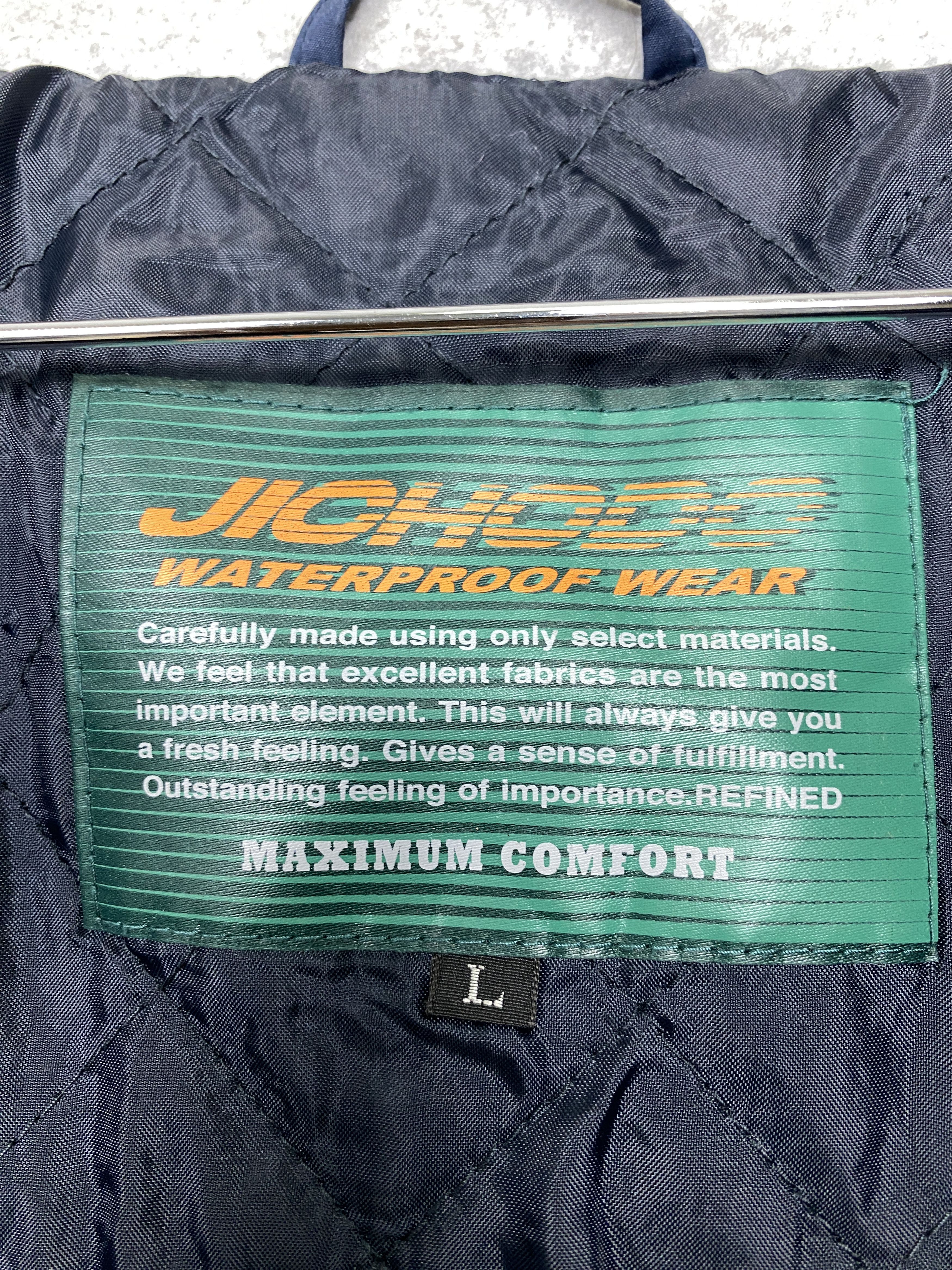 Japanese Brand Vintage JHICODO Waterproof Zip Up Workwear Jacket Size US L / EU 52-54 / 3 - 16 Thumbnail