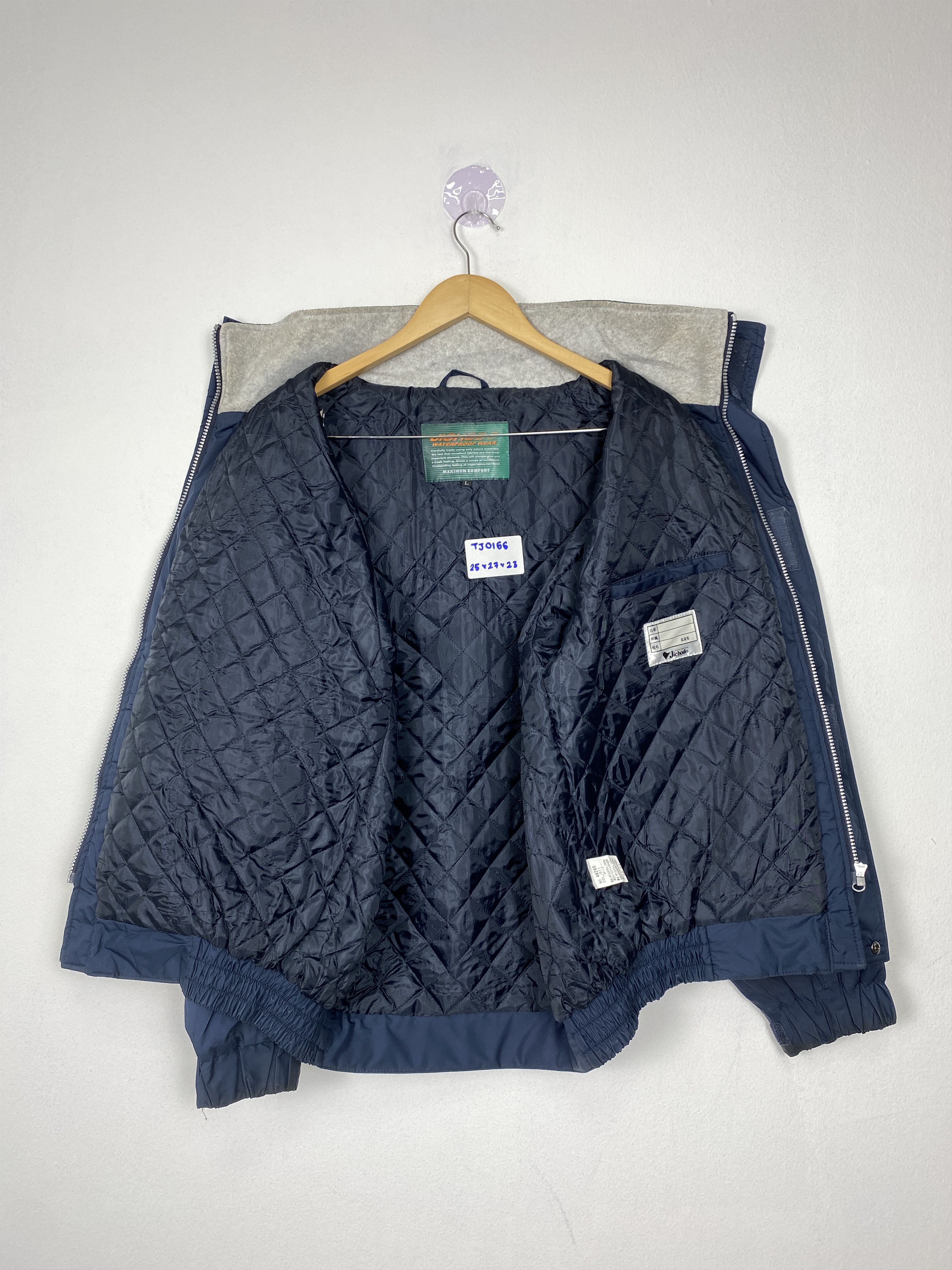 Japanese Brand Vintage JHICODO Waterproof Zip Up Workwear Jacket Size US L / EU 52-54 / 3 - 3 Thumbnail