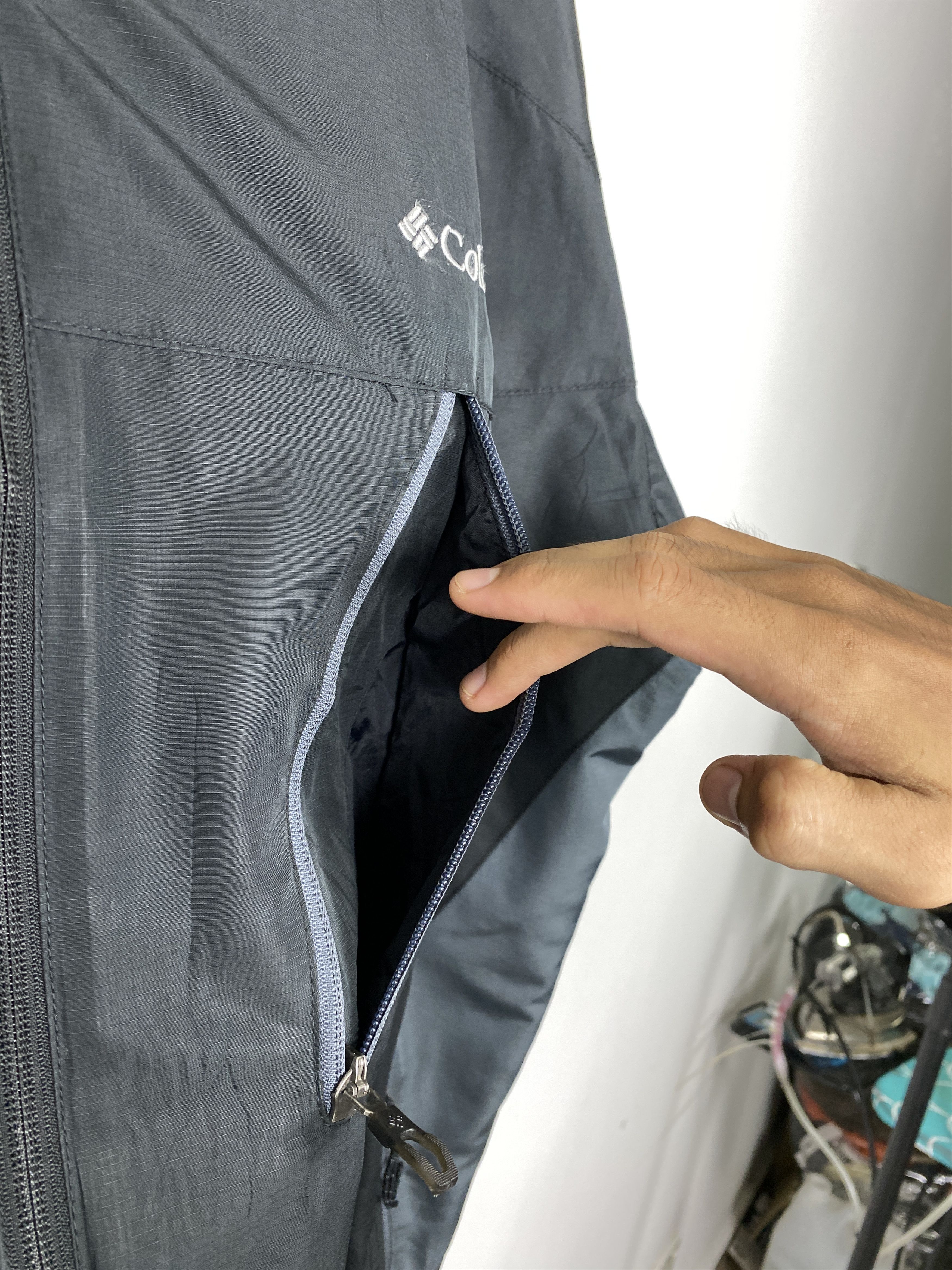 Columbia Vintage COLUMBIA Hoodie Windbreaker - Big Sizes Size US XXL / EU 58 / 5 - 10 Thumbnail