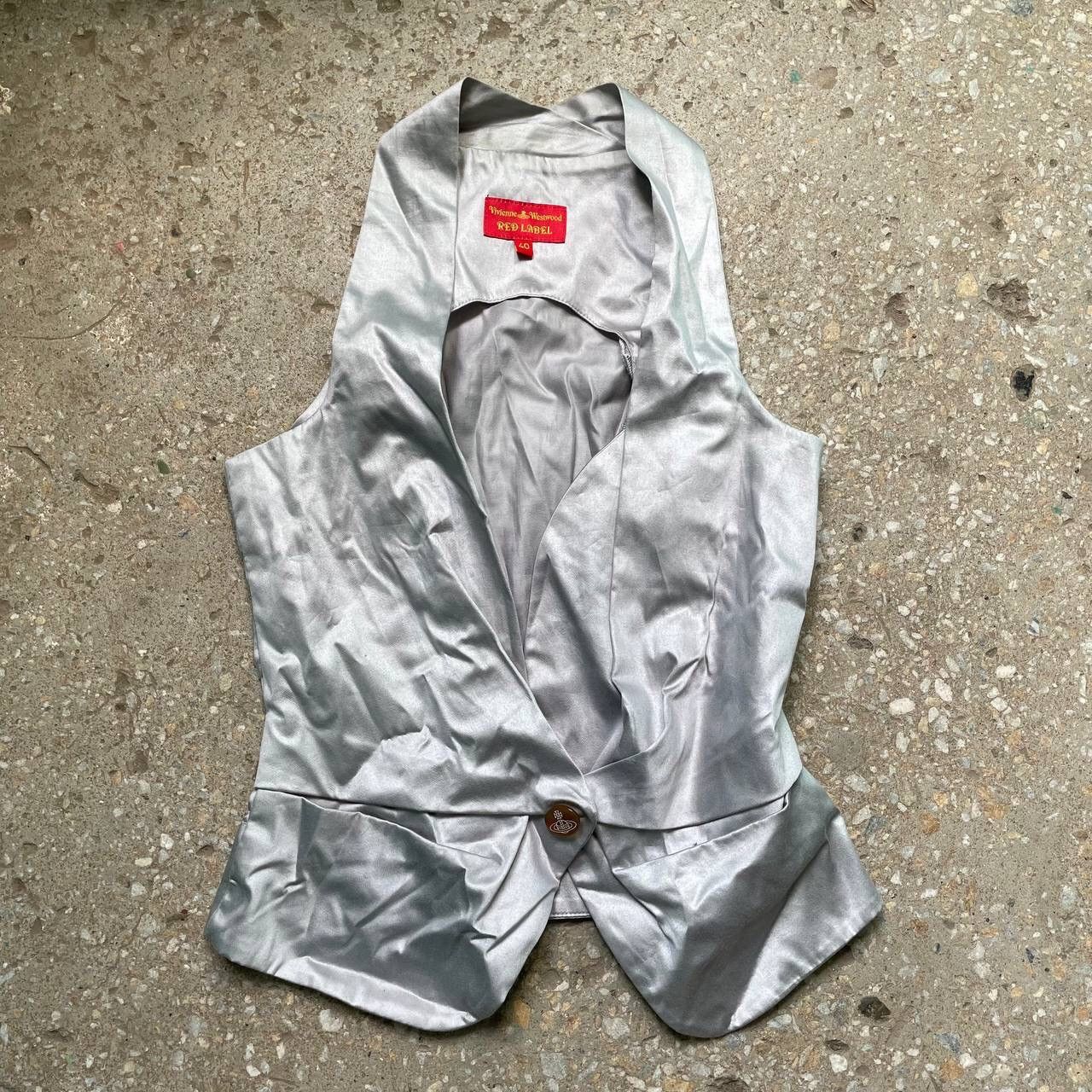 image of Vivienne Westwood Vests Red Label Vintage in Grey, Women's (Size Small)