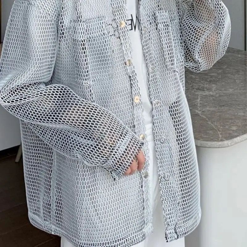 Japanese Brand Net Hole Jacket Man Size US L / EU 52-54 / 3 - 2 Thumbnail