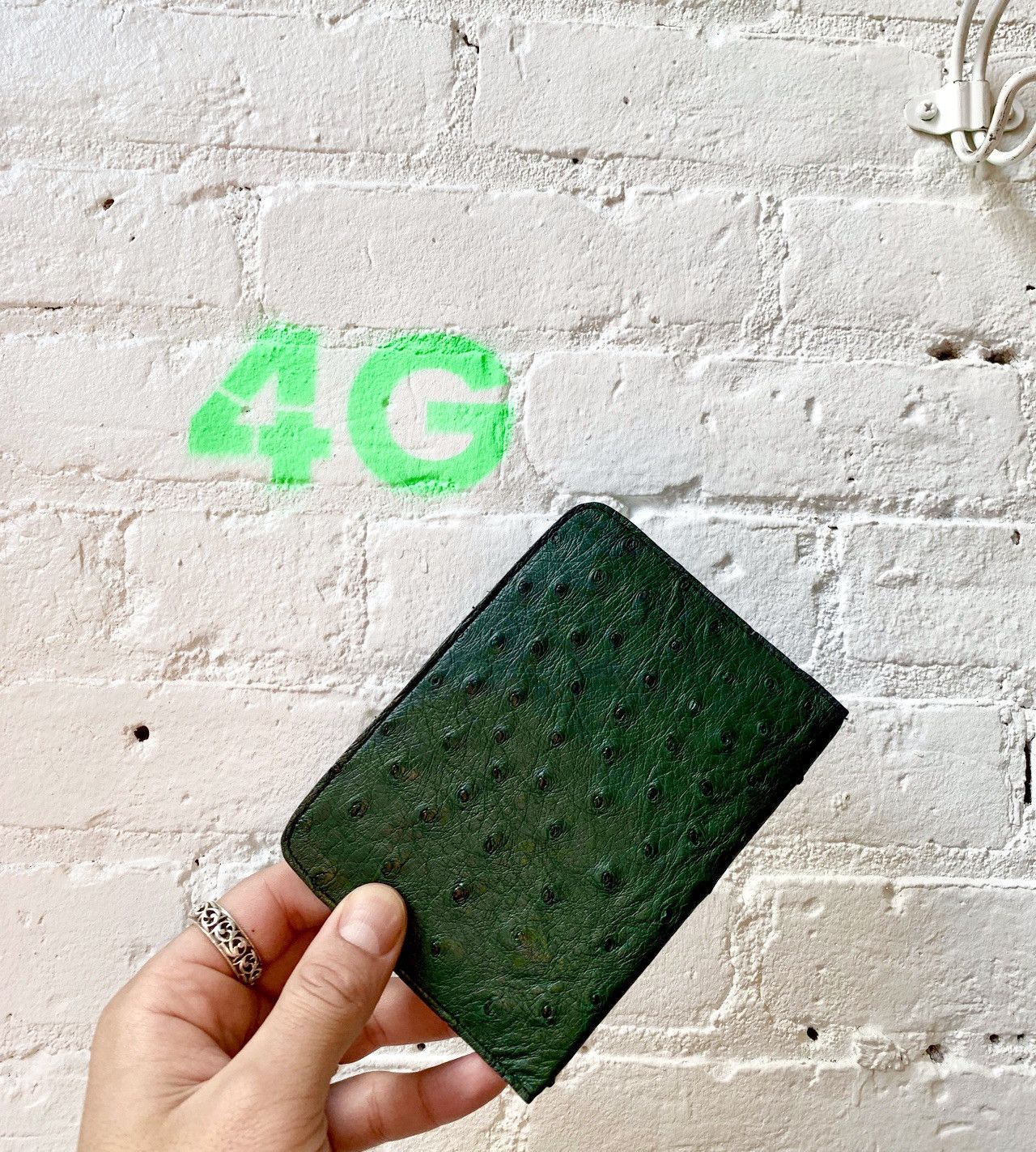 Enfants Riches Deprimes ERD 1/1 Emerald Ostrich Leather Wallet 4Gseller Size ONE SIZE - 1 Thumbnail