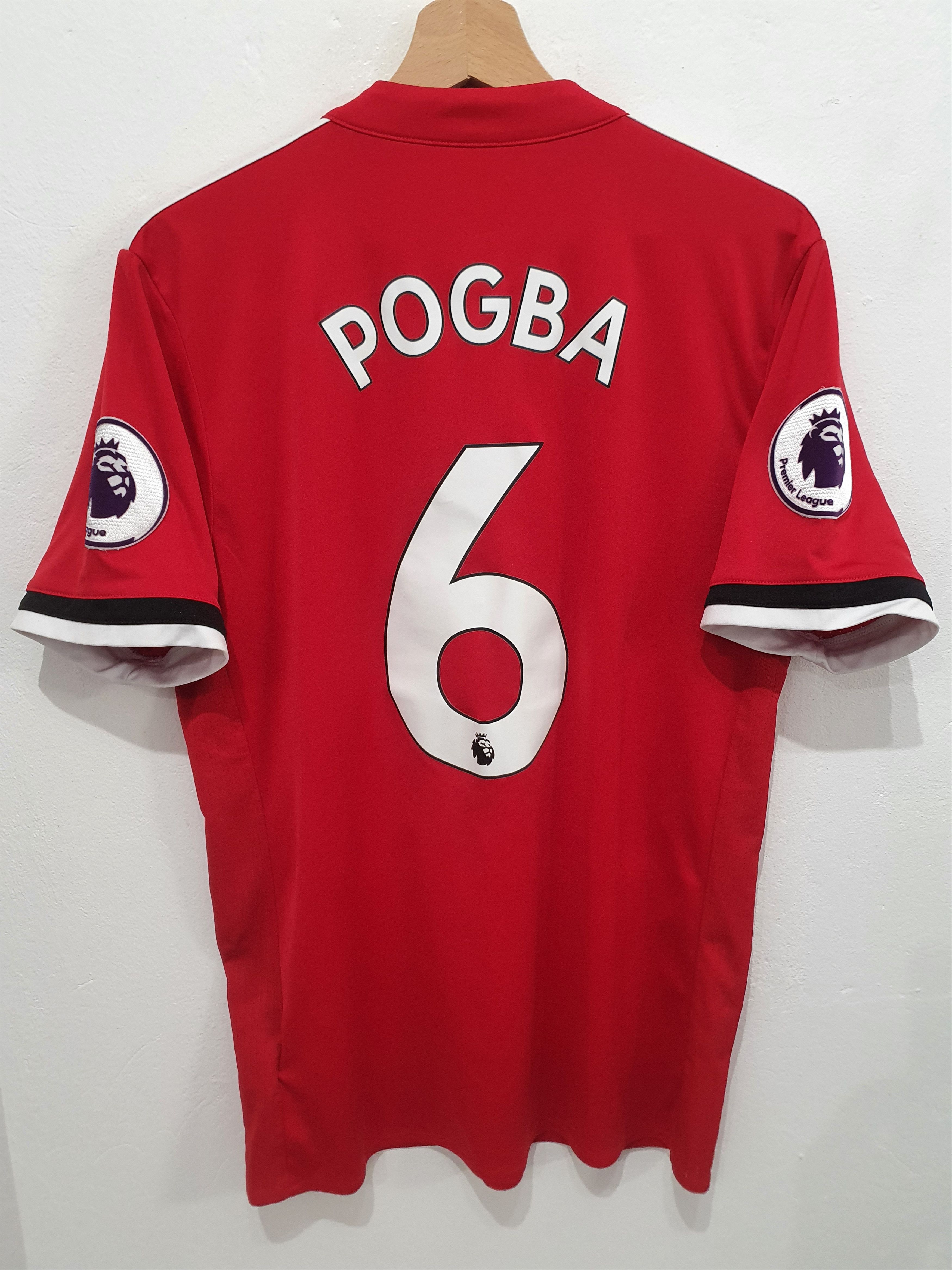 POGBA ADIDAS MANCHESTER UNITED SIZE M 2017 2018 JERSEY