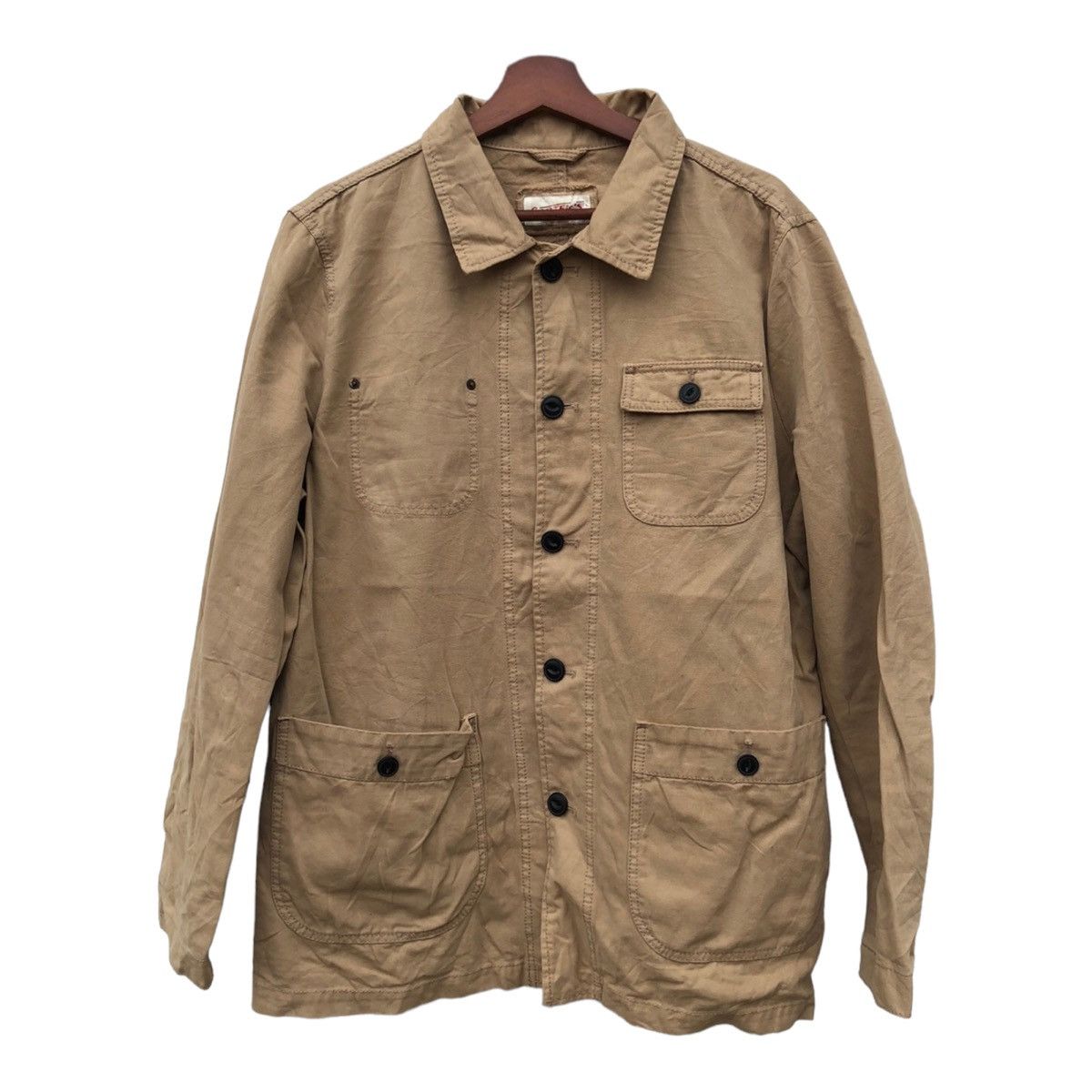 image of Carters Gentry NYC x Workers Stealvintage Carter's Duck Chore Blankets Work Jacket in Gold (Size XL
