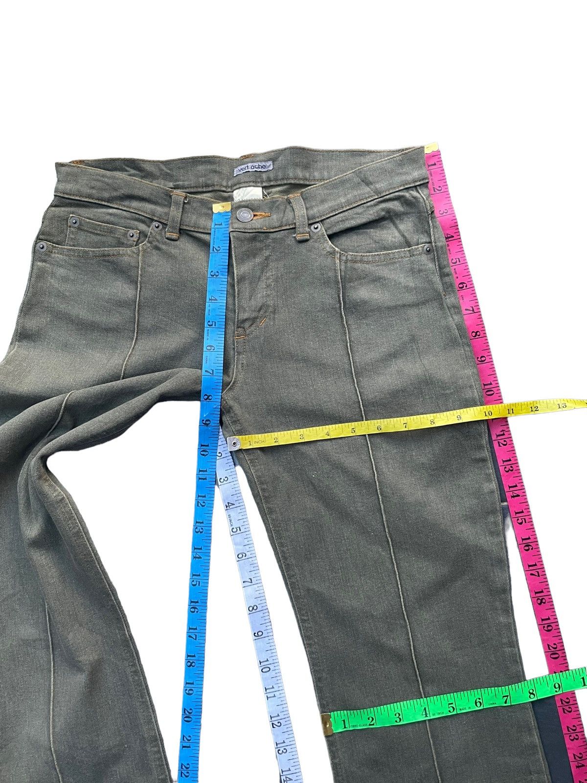 Designer Vintage Vert Ache Denim Size 31" - 15 Thumbnail