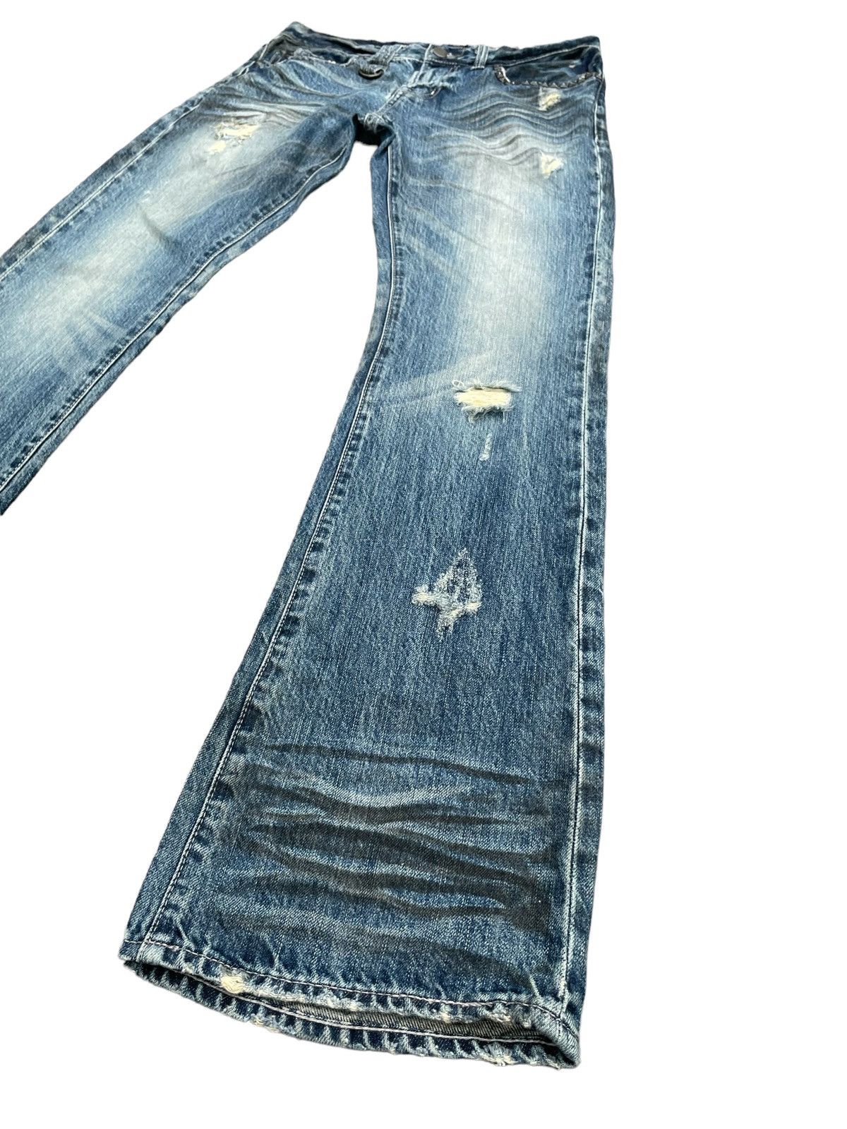Japanese Brand Japanese CavariA Distresed Denim Size US 31 - 4 Thumbnail