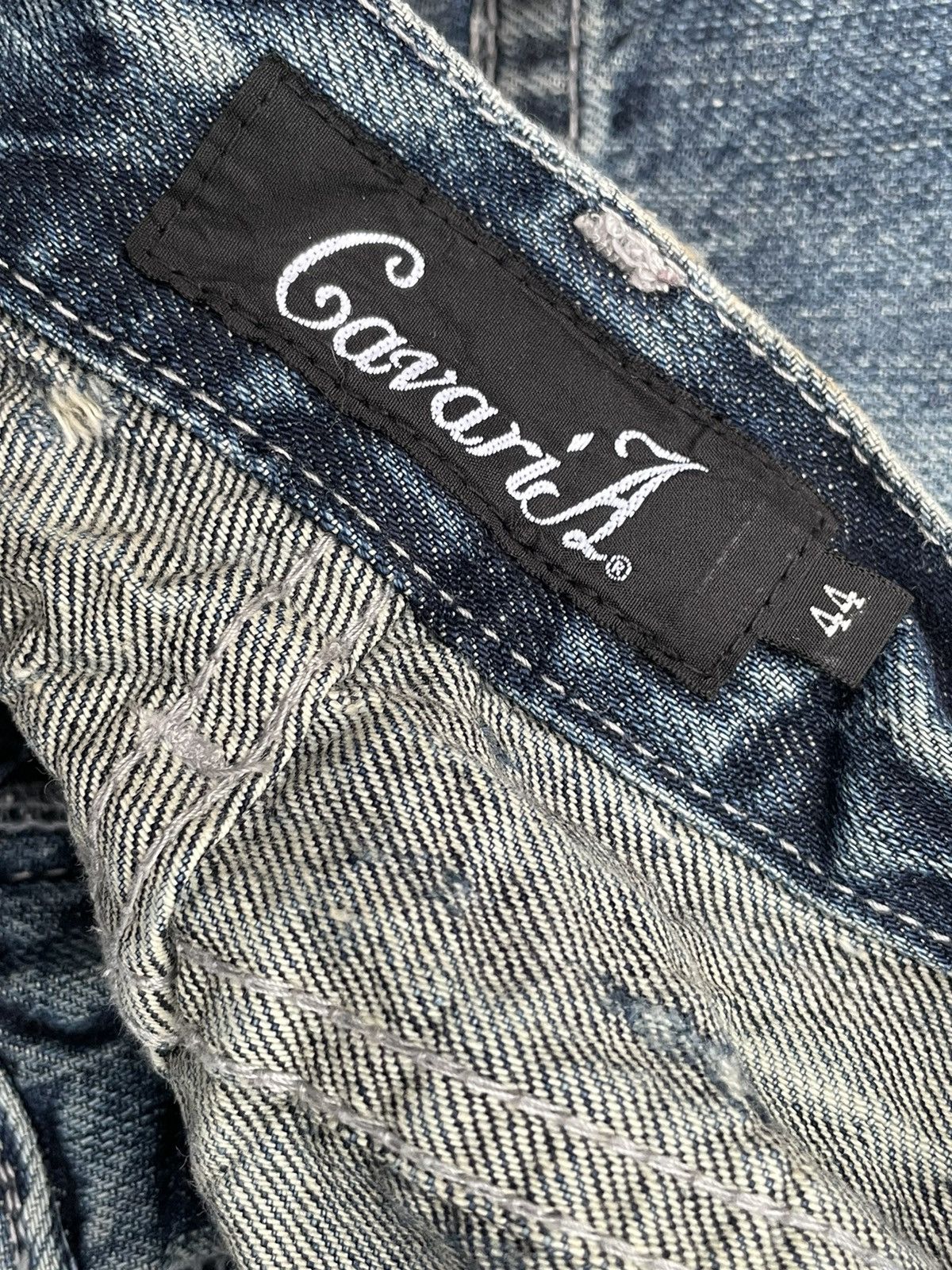 Japanese Brand Japanese CavariA Distresed Denim Size US 31 - 20 Thumbnail