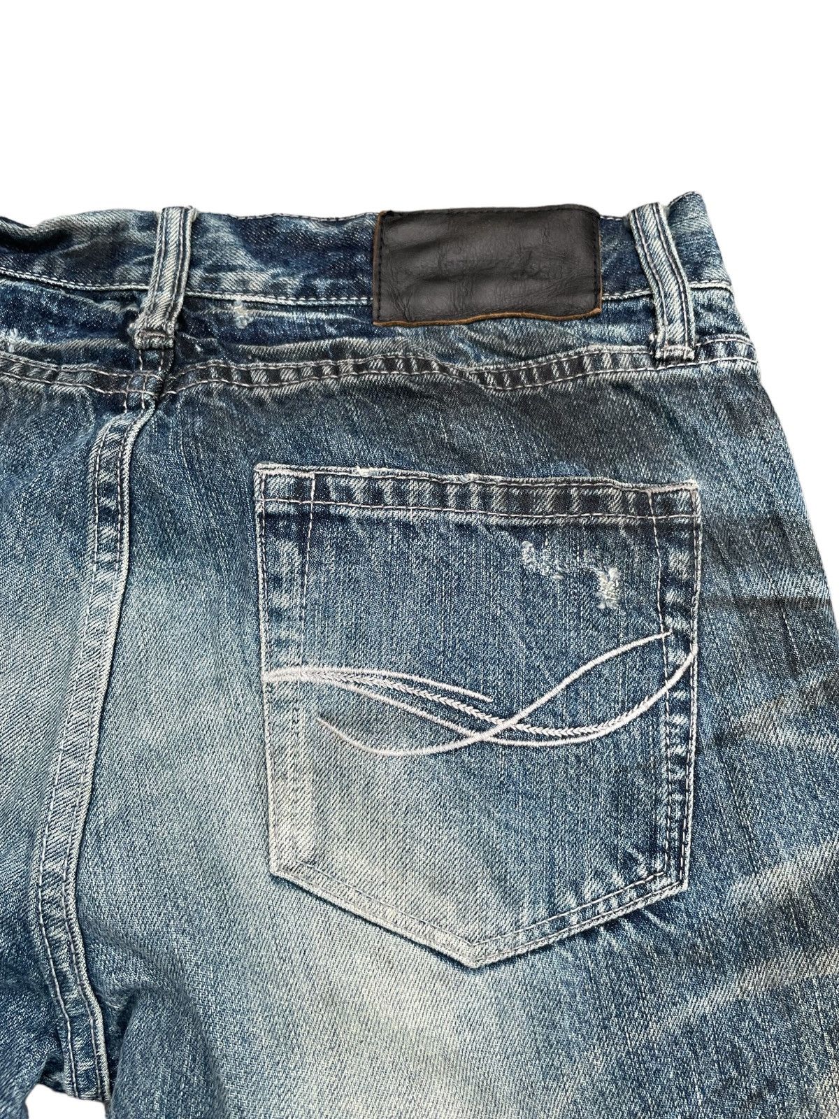Japanese Brand Japanese CavariA Distresed Denim Size US 31 - 16 Thumbnail