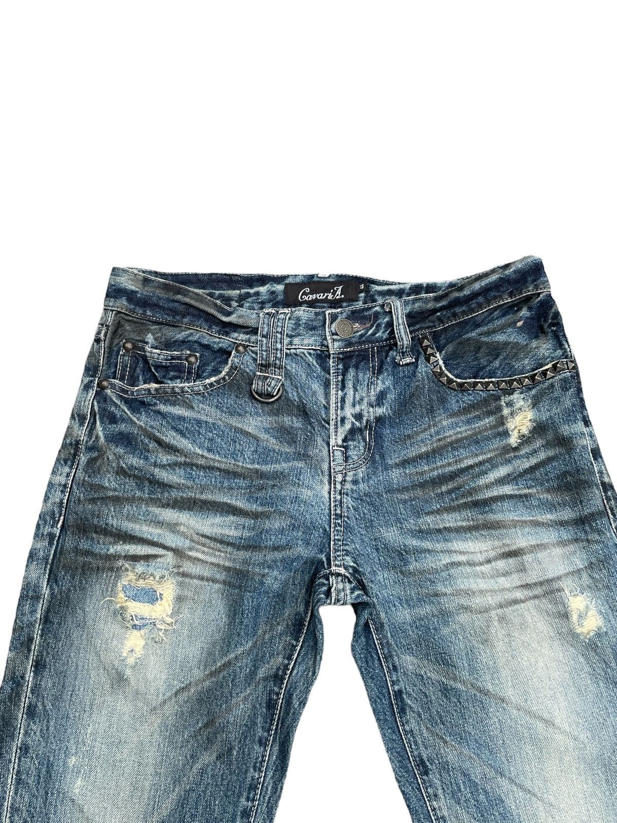 Japanese Brand Japanese CavariA Distresed Denim Size US 31 - 7 Thumbnail