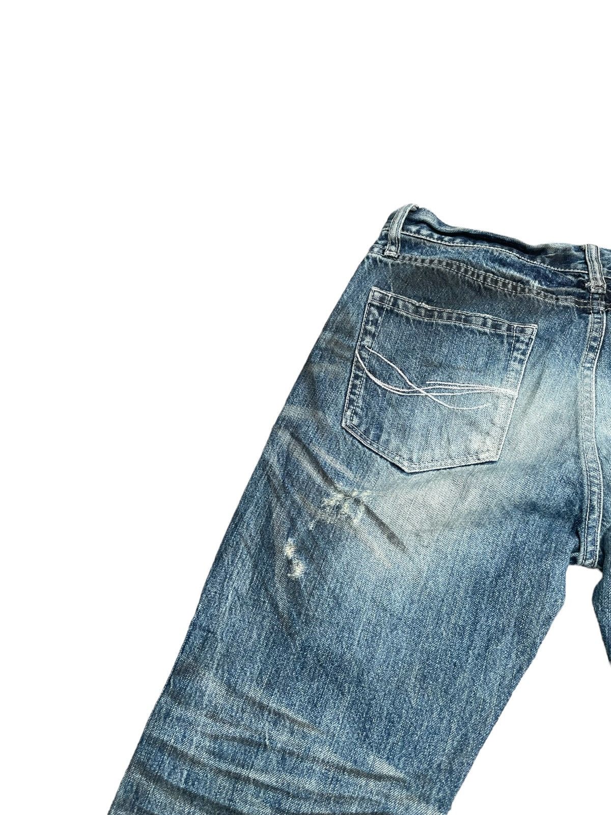 Japanese Brand Japanese CavariA Distresed Denim Size US 31 - 13 Thumbnail
