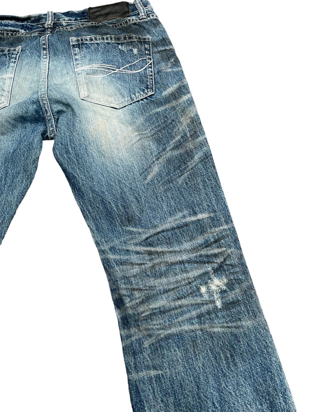 Japanese Brand Japanese CavariA Distresed Denim Size US 31 - 12 Thumbnail