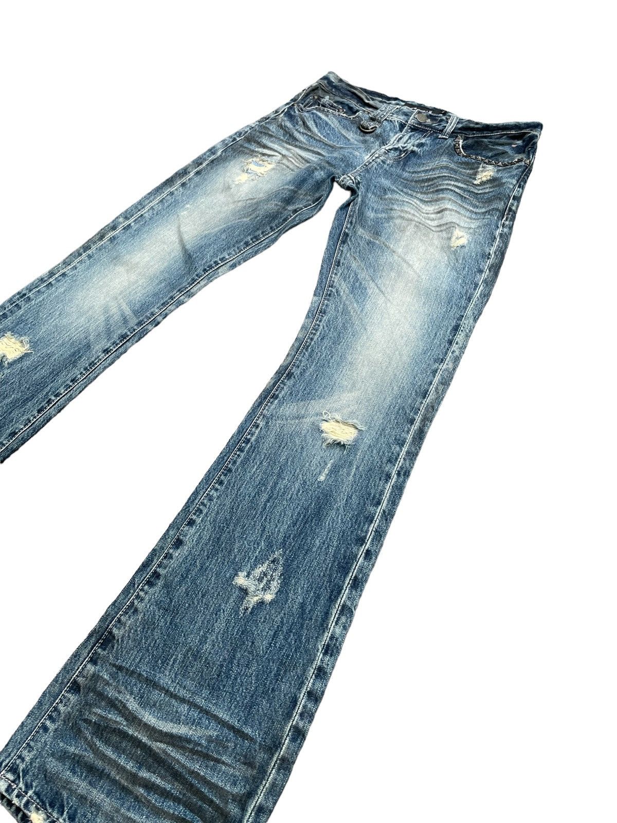 Japanese Brand Japanese CavariA Distresed Denim Size US 31 - 3 Thumbnail