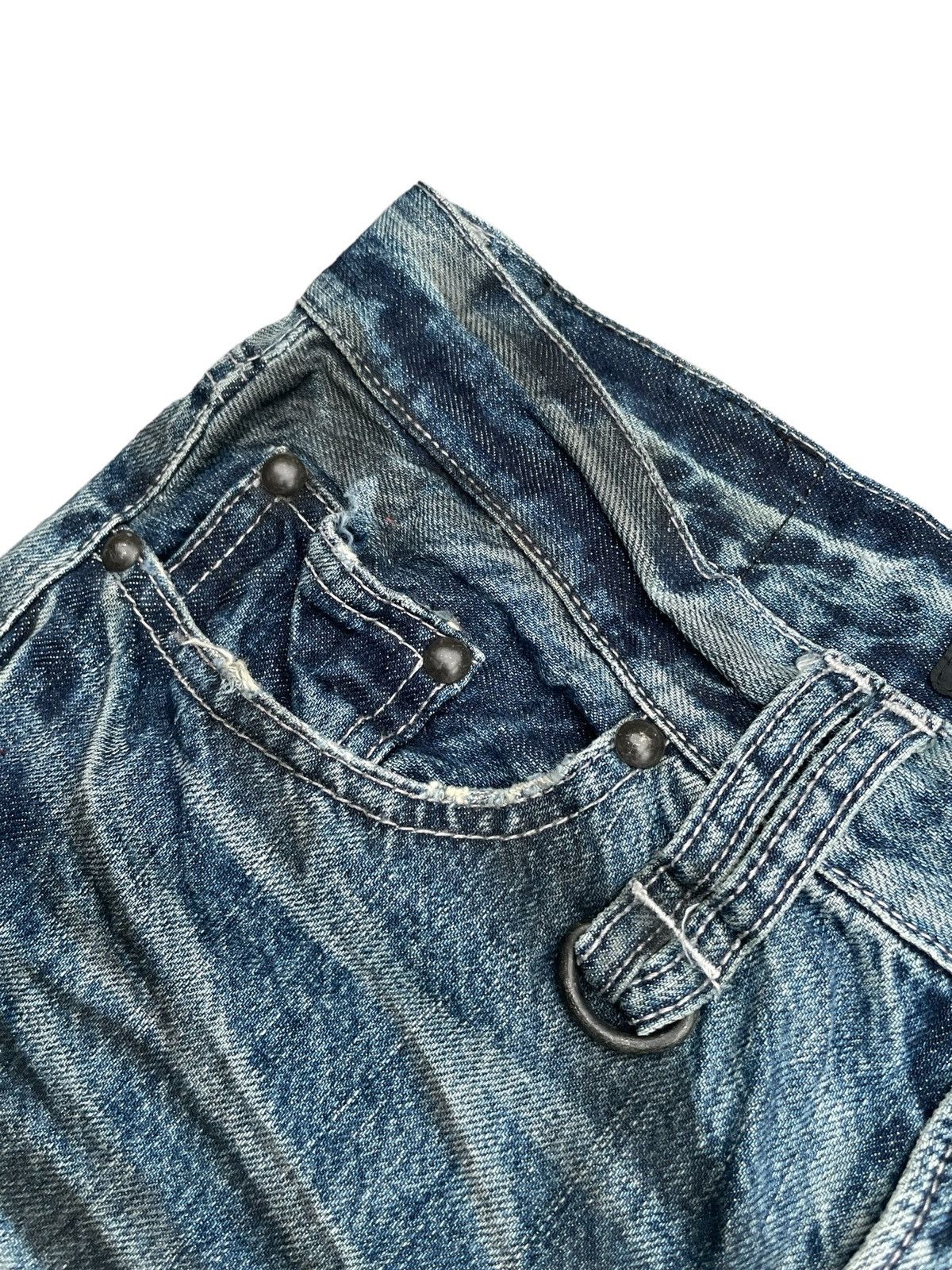 Japanese Brand Japanese CavariA Distresed Denim Size US 31 - 9 Thumbnail