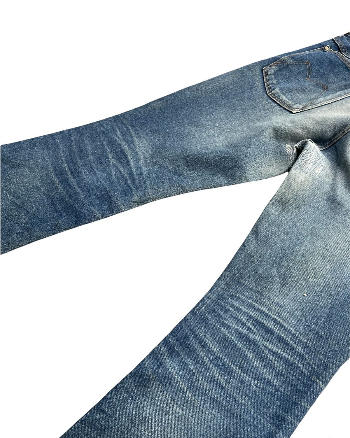 Japanese Brand Vintage Maverick Blue Bell Aging Faded Wash Denim Size US 32 / EU 48 - 14 Thumbnail