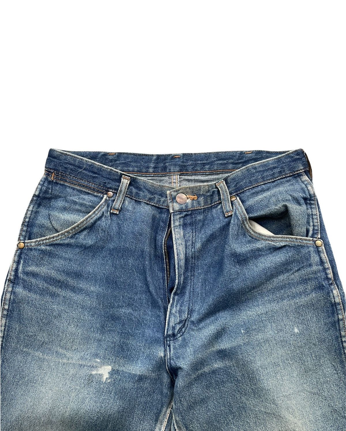 Japanese Brand Vintage Maverick Blue Bell Aging Faded Wash Denim Size US 32 / EU 48 - 13 Thumbnail