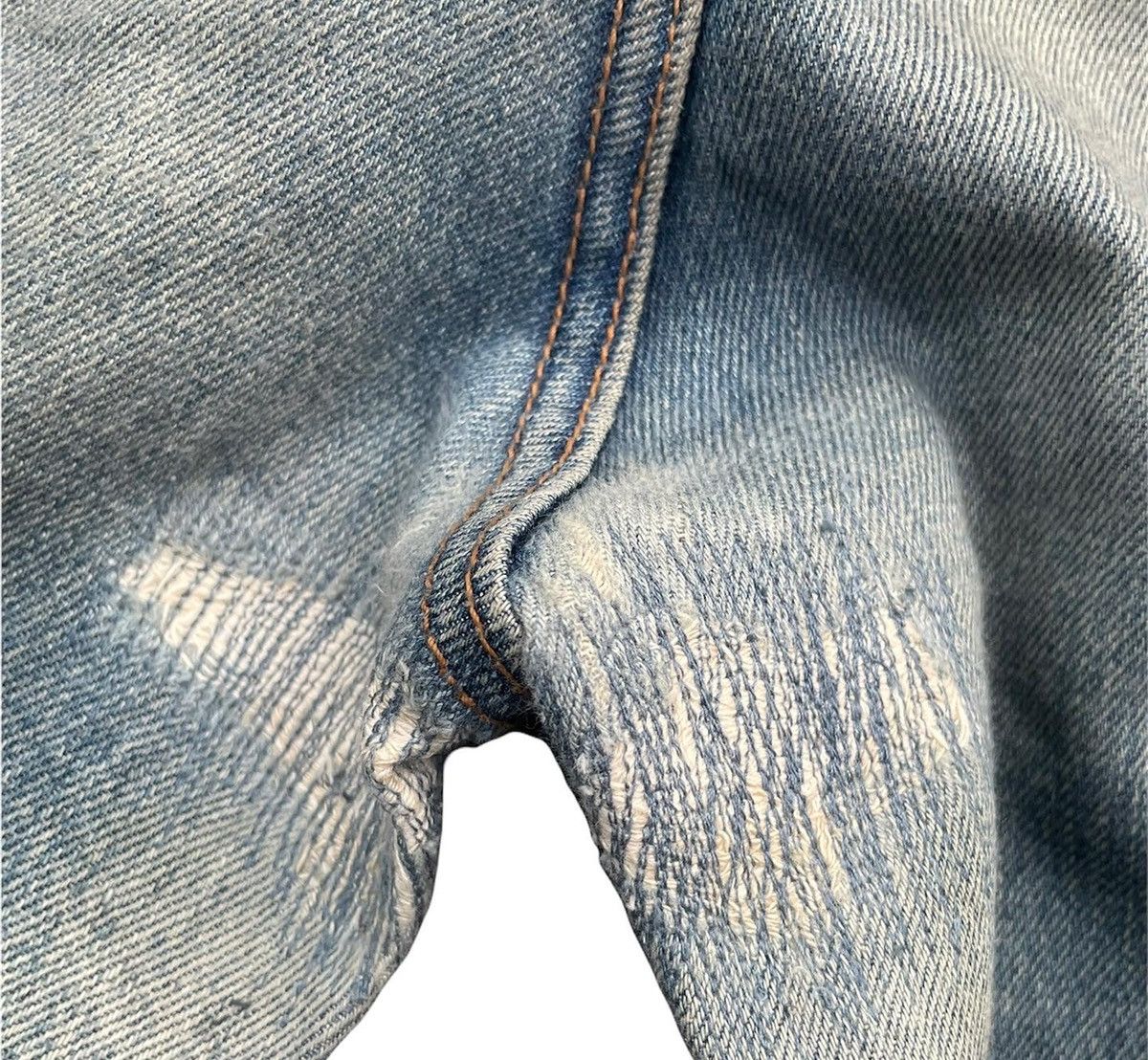 Japanese Brand Vintage Maverick Blue Bell Aging Faded Wash Denim Size US 32 / EU 48 - 8 Thumbnail