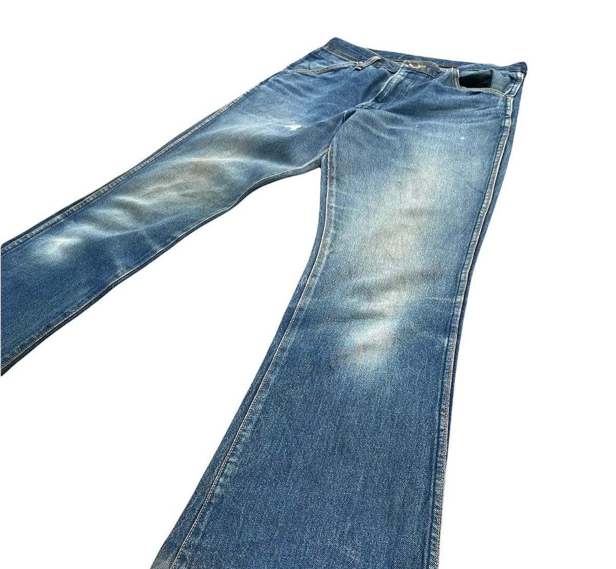 Japanese Brand Vintage Maverick Blue Bell Aging Faded Wash Denim Size US 32 / EU 48 - 2 Thumbnail