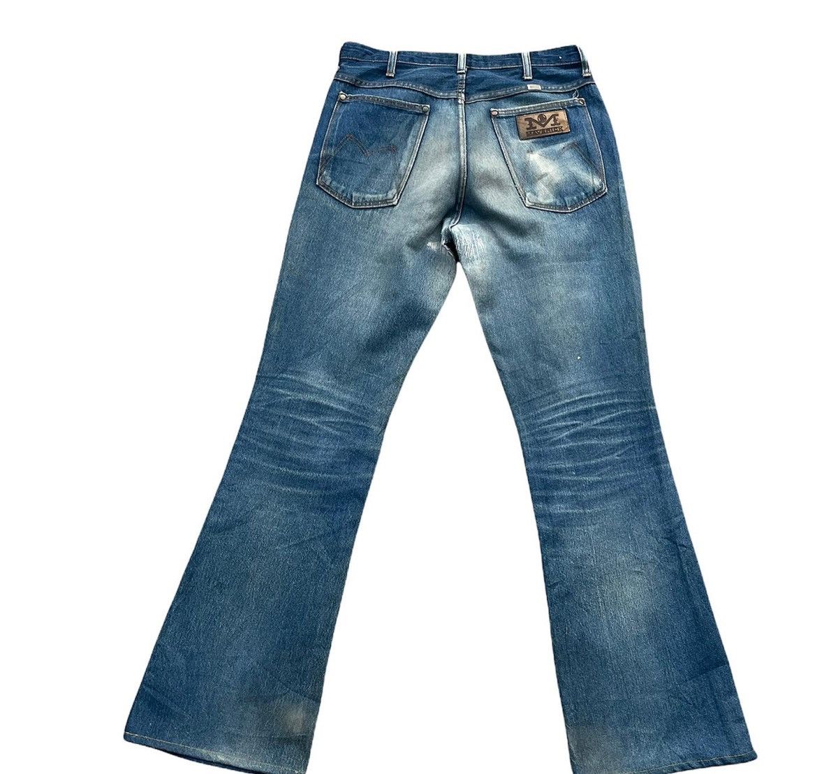Japanese Brand Vintage Maverick Blue Bell Aging Faded Wash Denim Size US 32 / EU 48 - 6 Thumbnail
